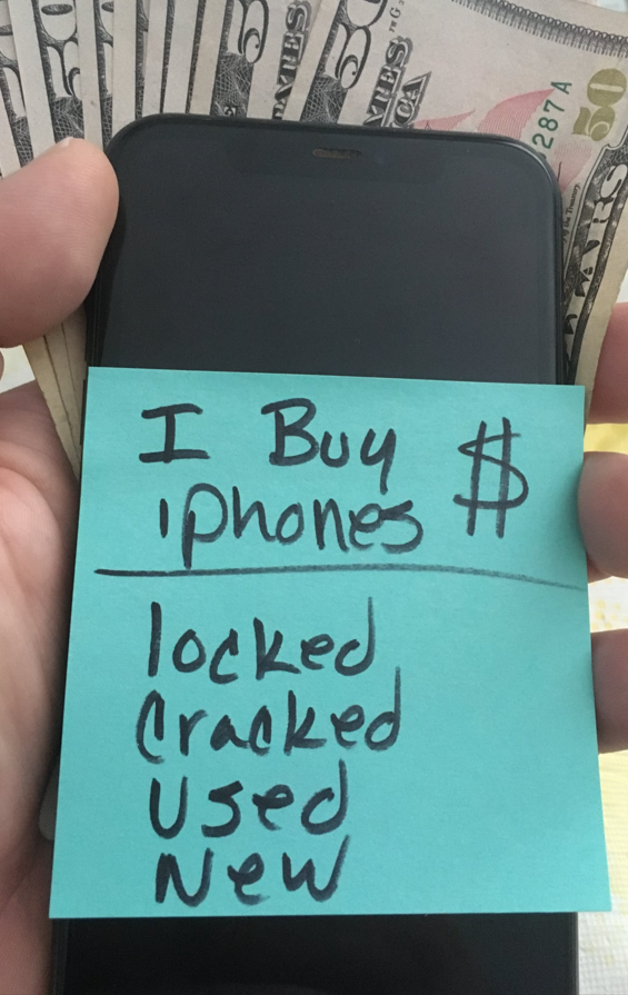 We Buy IPhones, Phoenix AZ Facebook ad: Cash for iPhones