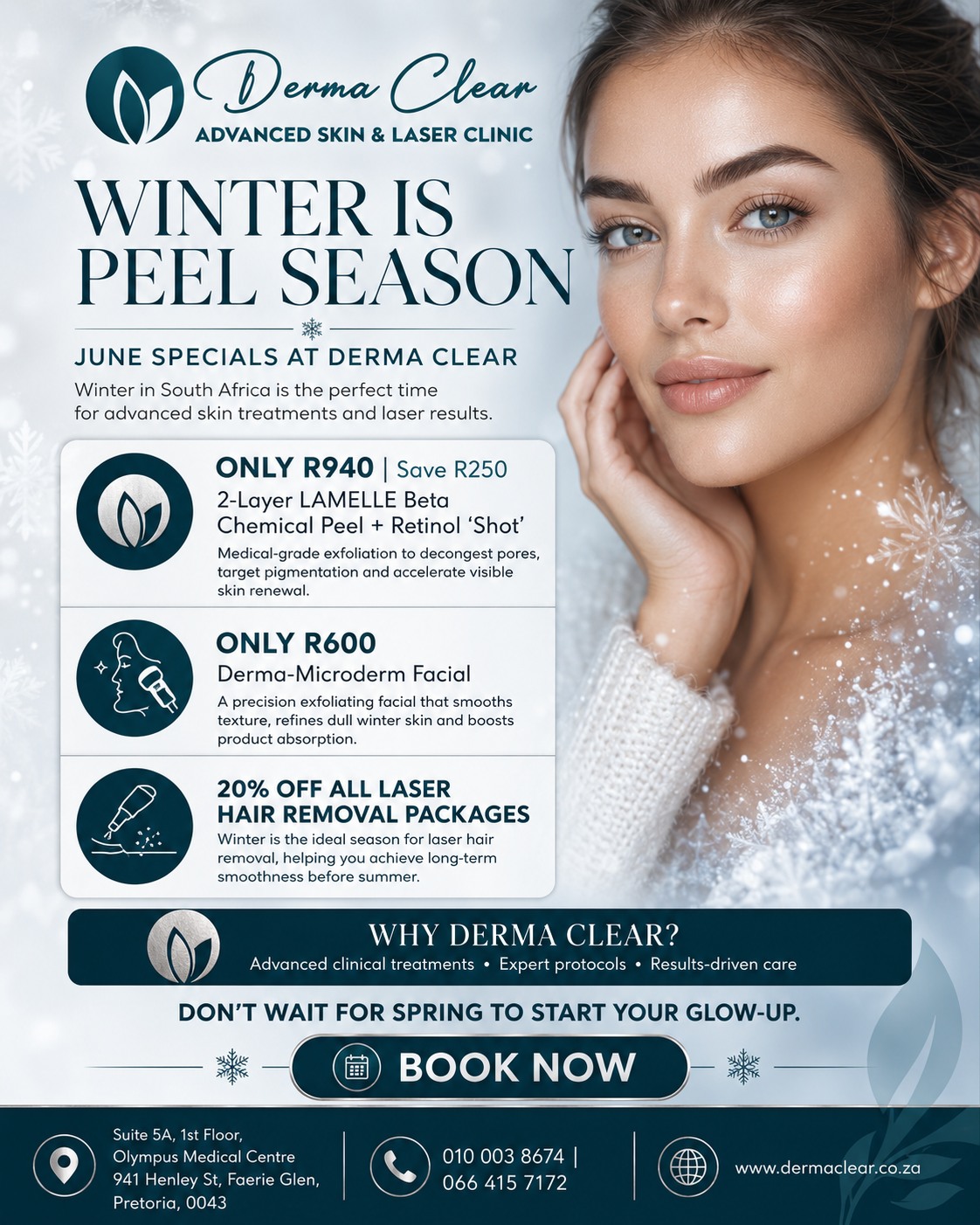 Derma Clear - Advanced Skin & Laser Clinic Facebook ad: Derma Clear Skin & Laser Clinic | Pretoria