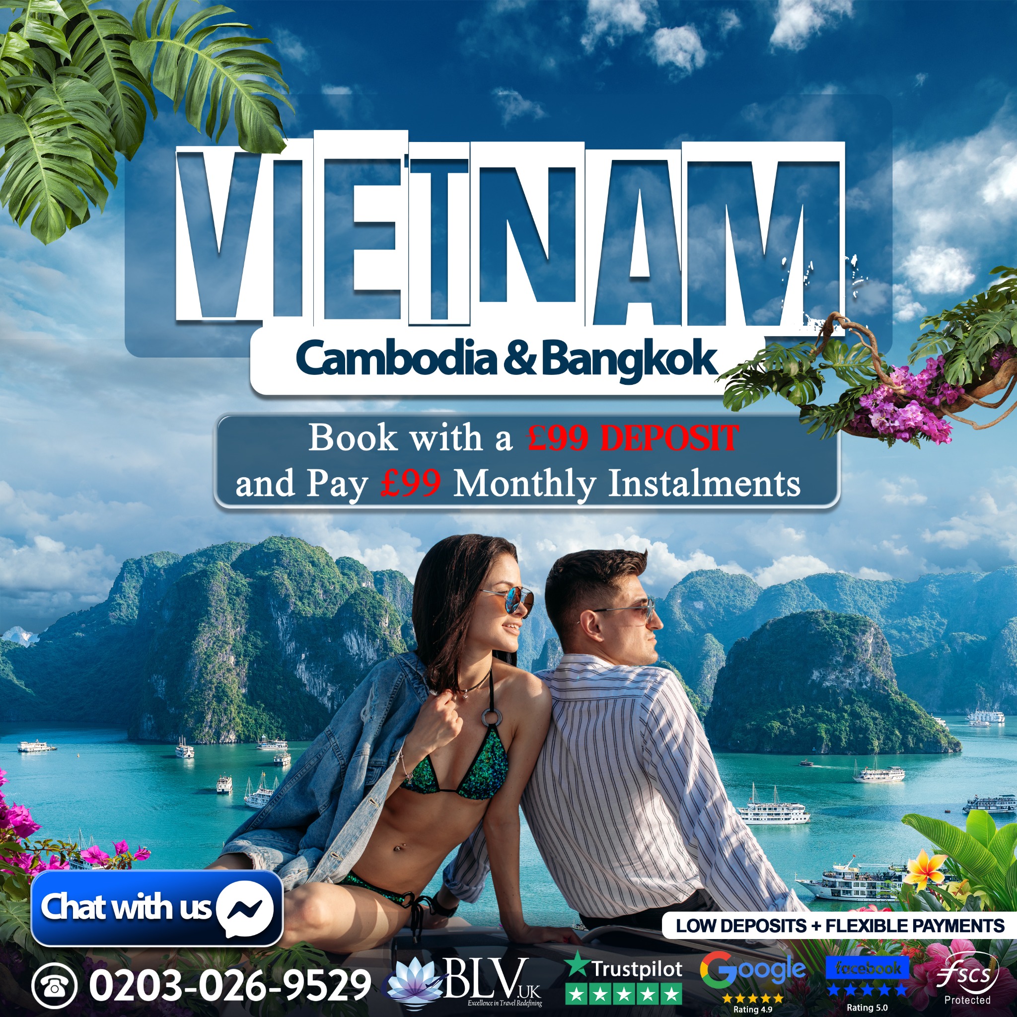 Blue Lotus Vacations UK Facebook ad