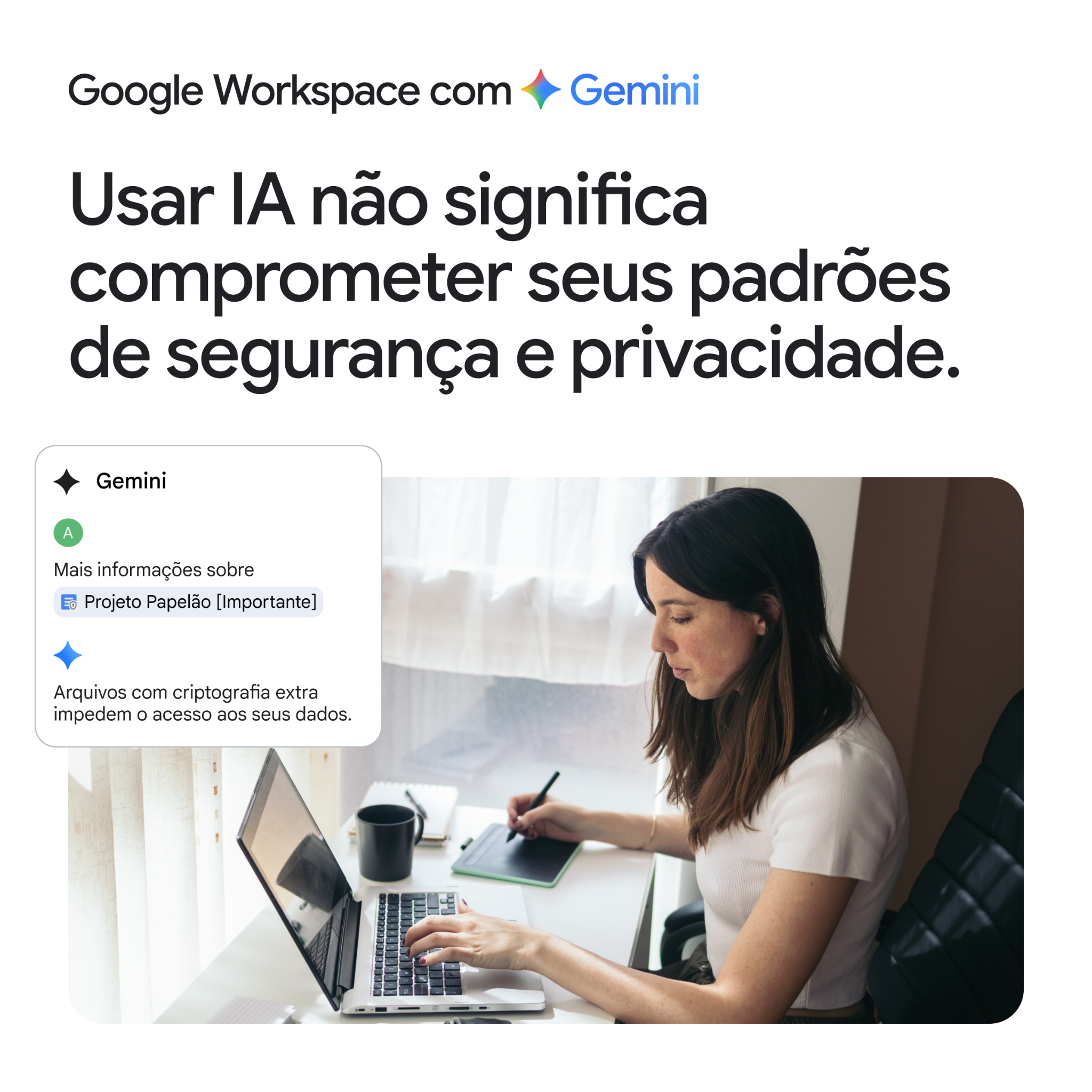 Google Workspace Facebook ad: Não deixe que riscos atrasem seu crescimento.