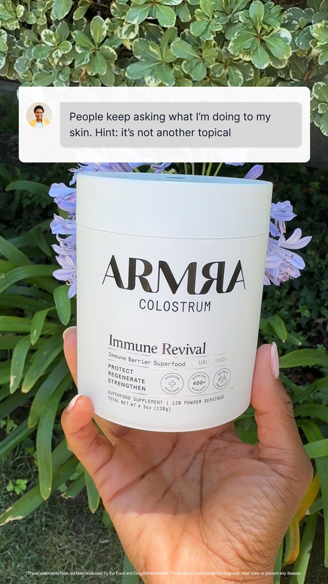ARMRA Facebook ad