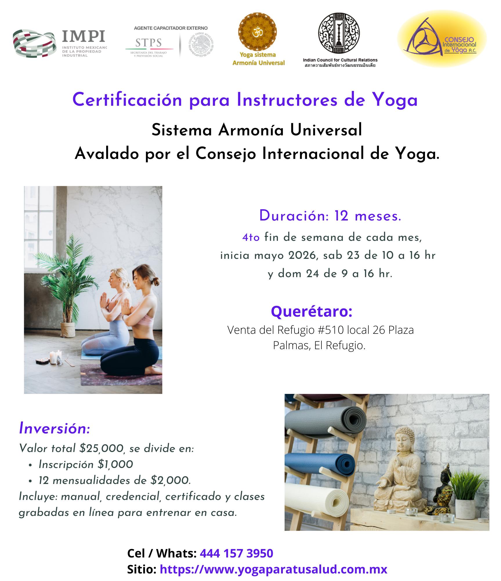 Consejo Internacional de Yoga en México Facebook ad