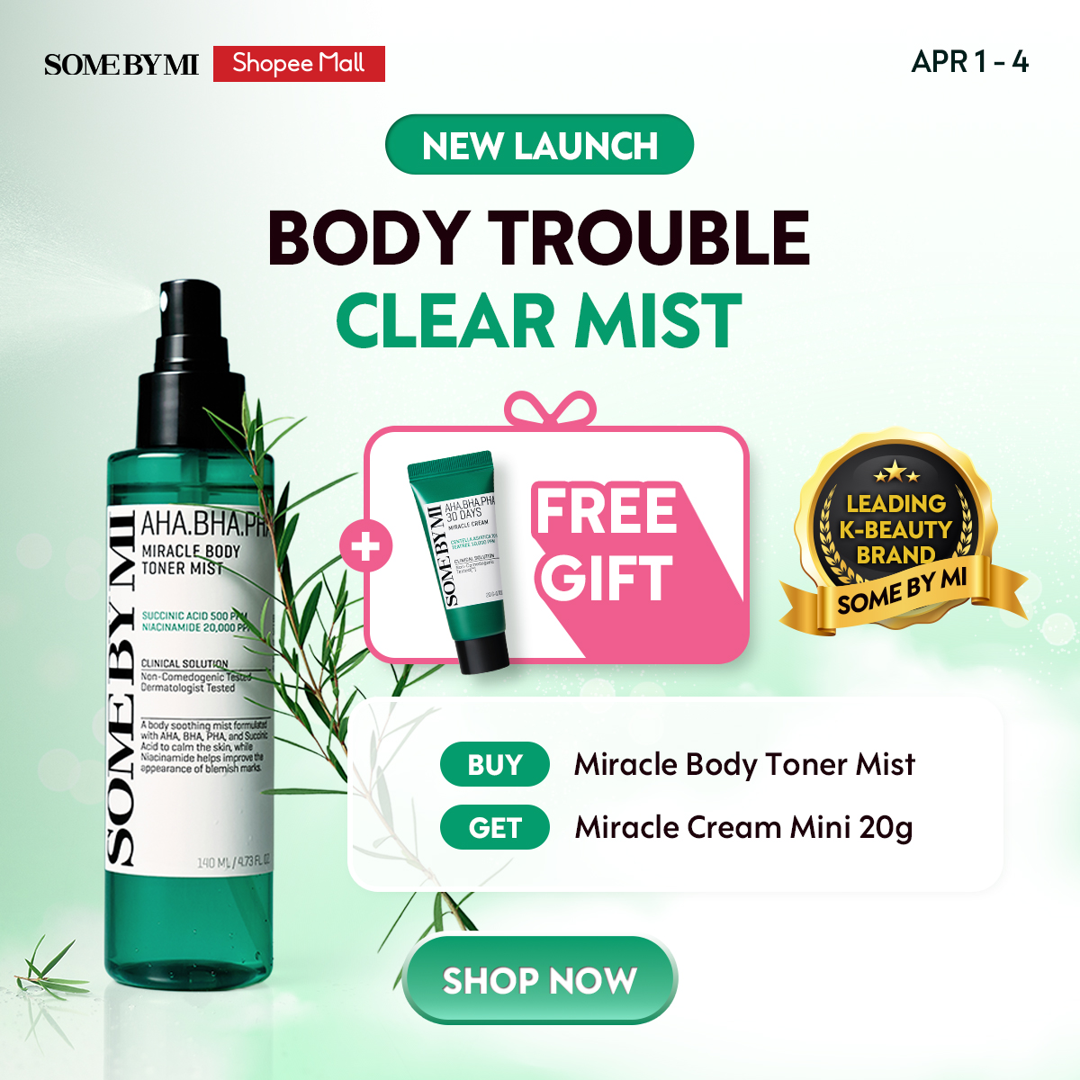 Somebymi Philippines Facebook ad: NEW LAUNCH & 4.4 BIG SALE