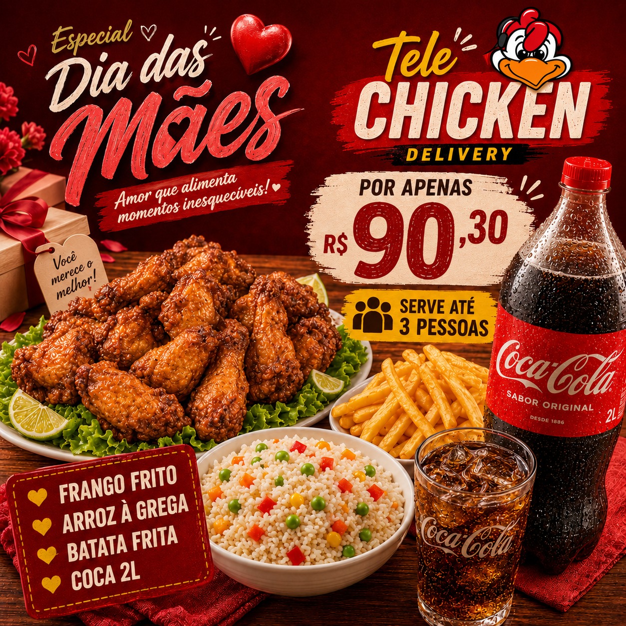 Tele Chicken Delivery Facebook ad from May 7, 2026