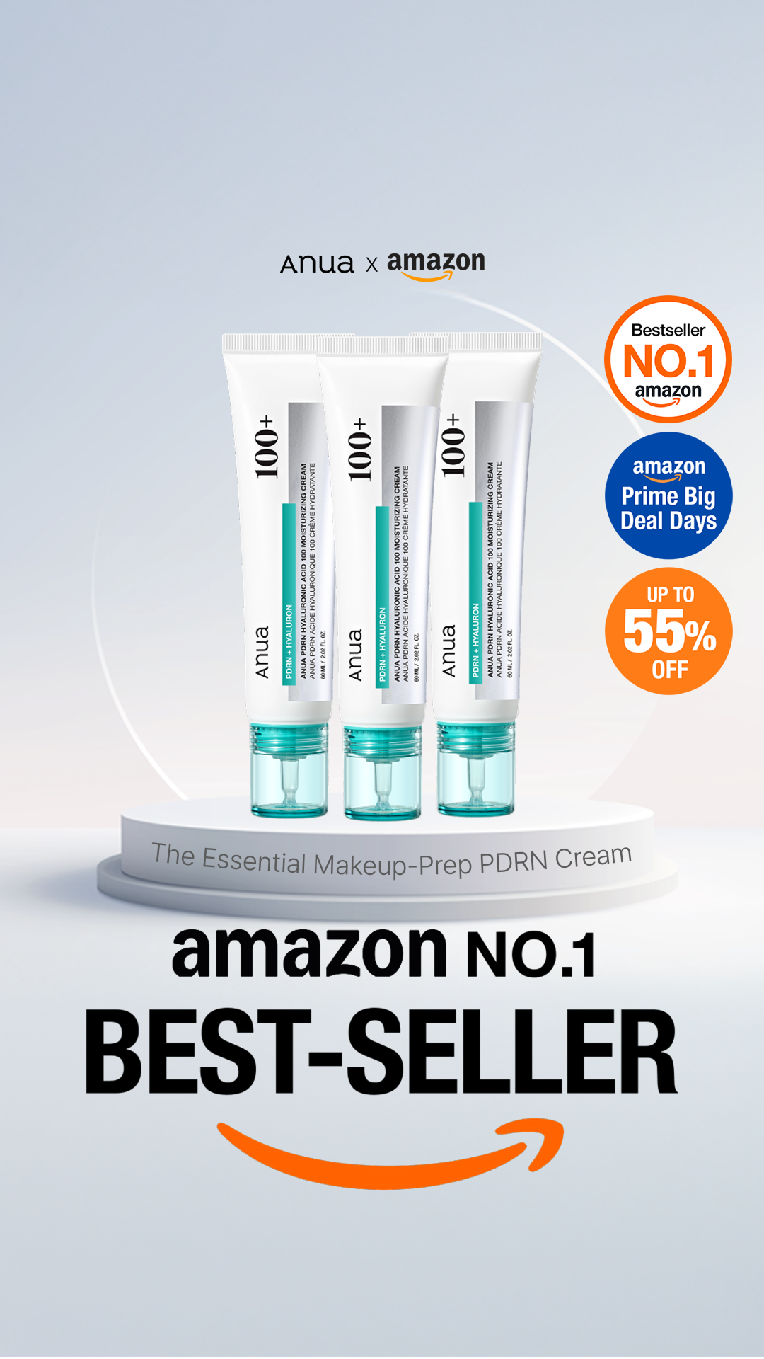 ANUA_Global Facebook ad: [ Amazon #1] PDRN Hyaluronic Acid 100 Moisturizing Cream