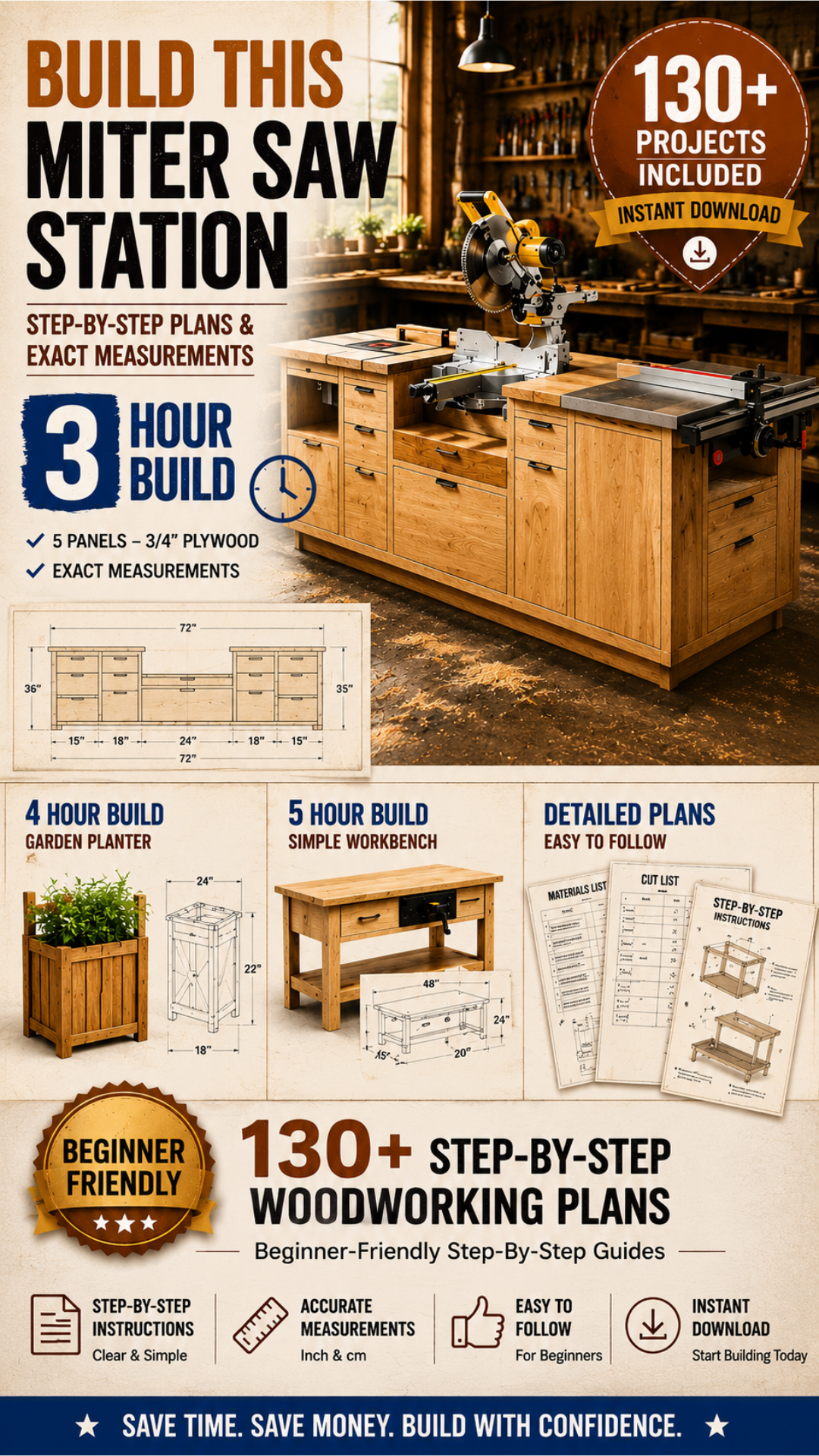 Wood Blueprints Facebook ad