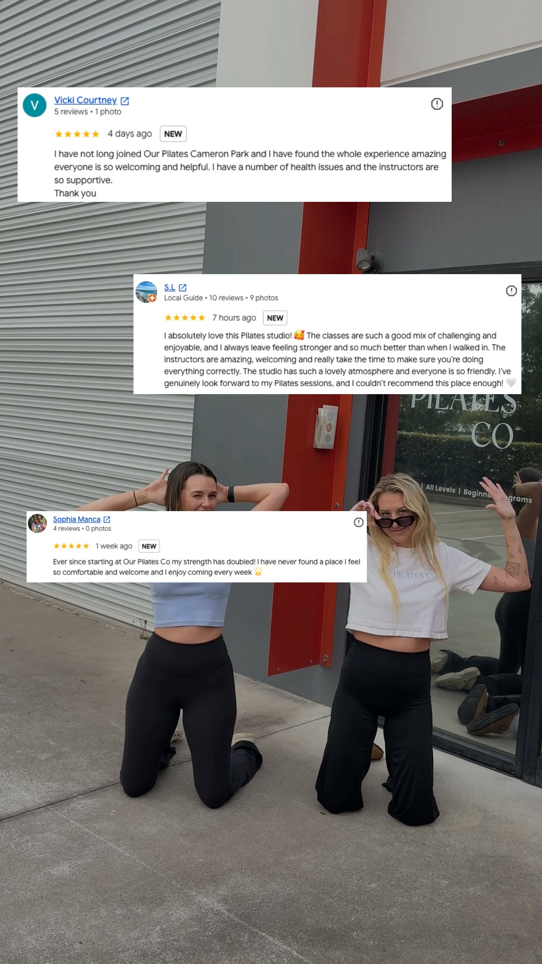 OUR. Pilates Co Facebook ad: Okay, It's Time To Try Us