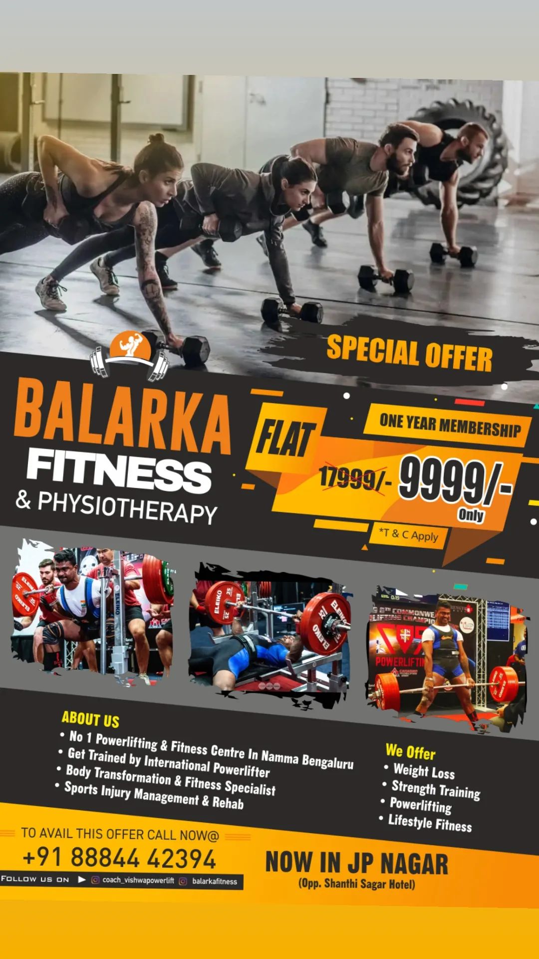 balarkafitness Facebook ad from Sep 15, 2023