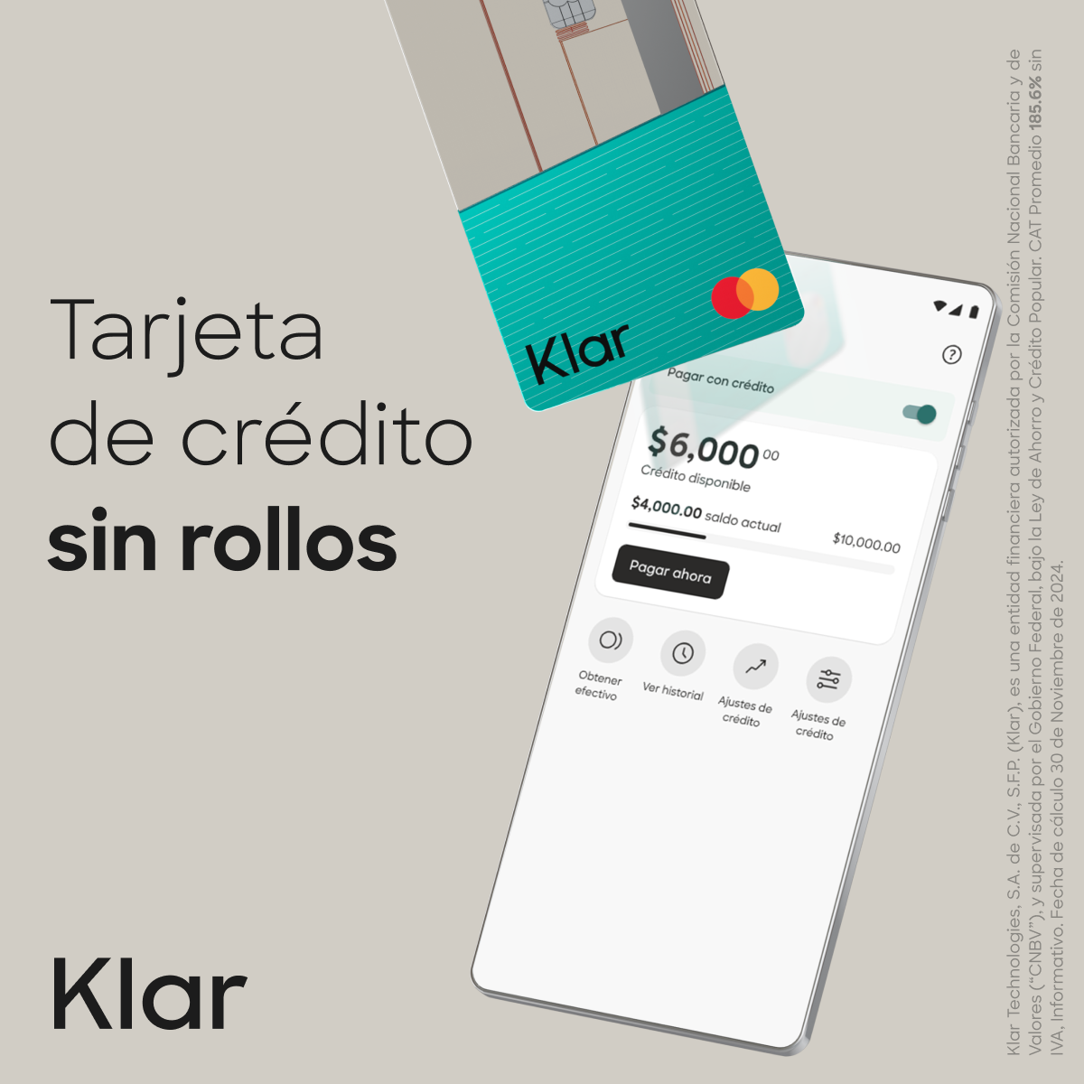 Klar Platino Facebook ad