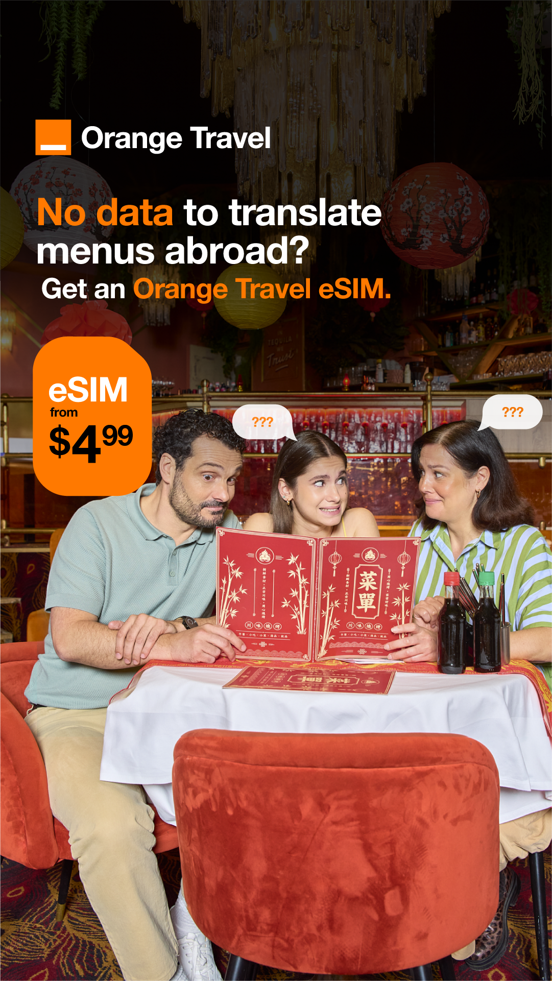 Orange Travel Facebook ad