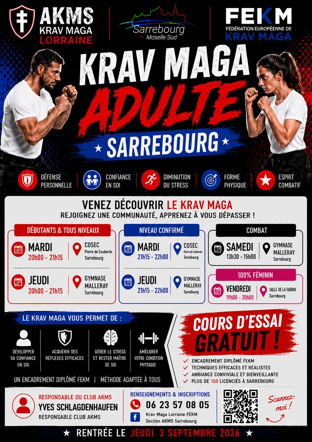 KRAV MAGA Sarrebourg Facebook ad: SAISON 2026-2027: LES INSCRIPTIONS SONT OUVERTES À…