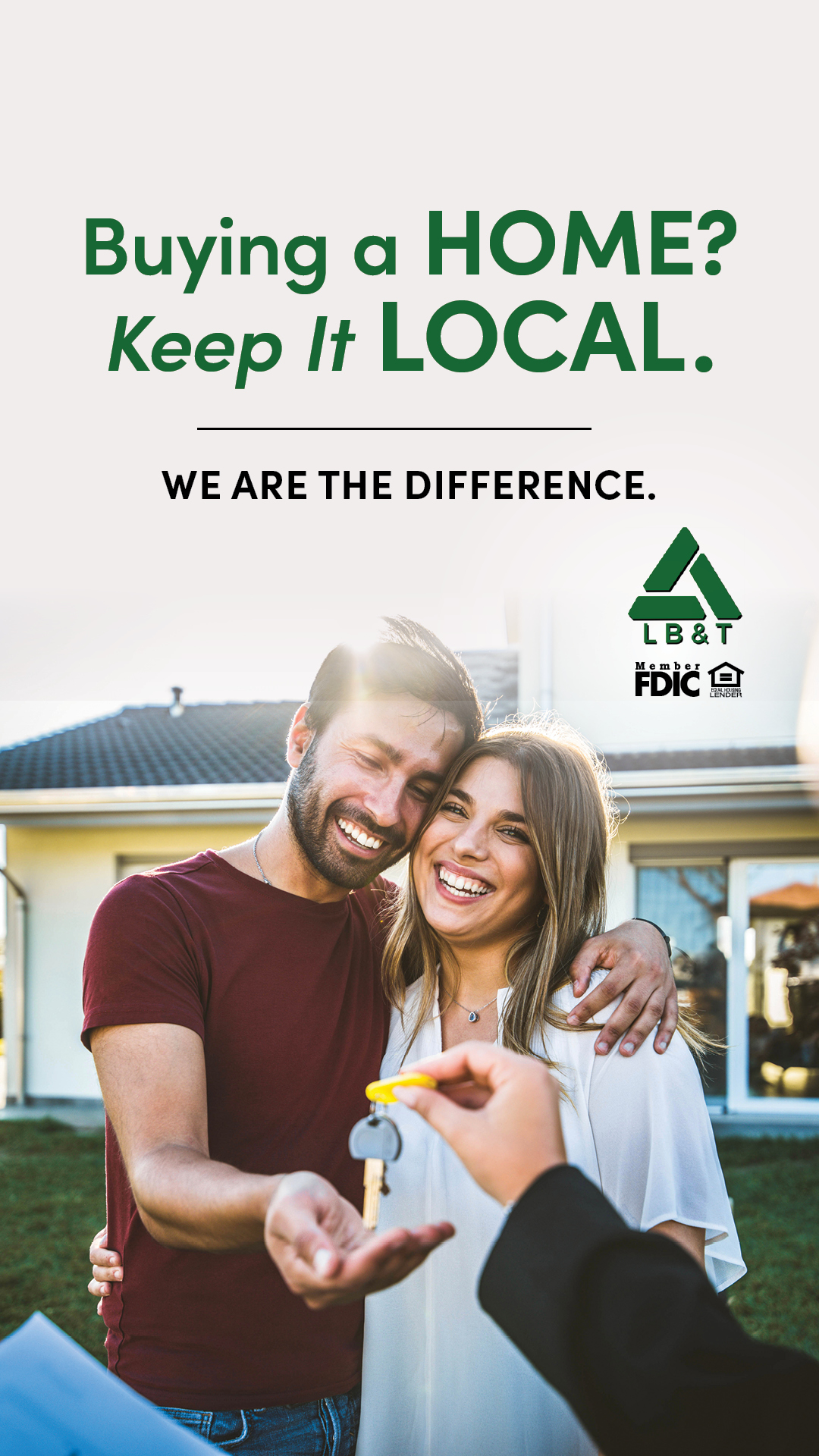 Logan Bank and Trust Facebook ad: Keep Your Mortgage Local