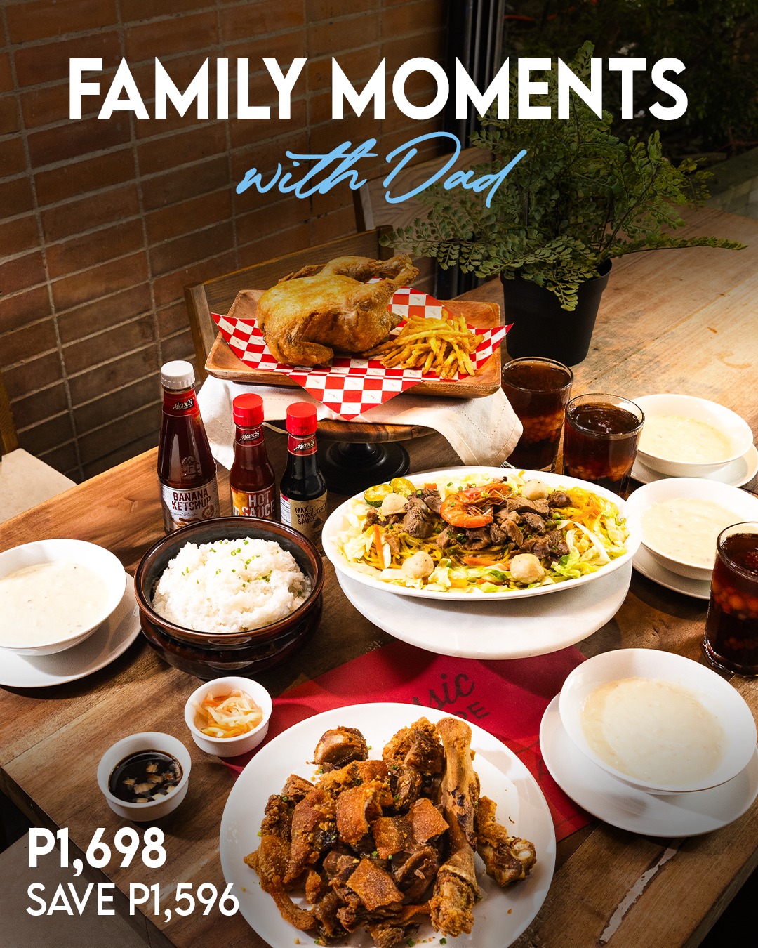 Max's Restaurant Facebook ad: They say the way to a man's heart…