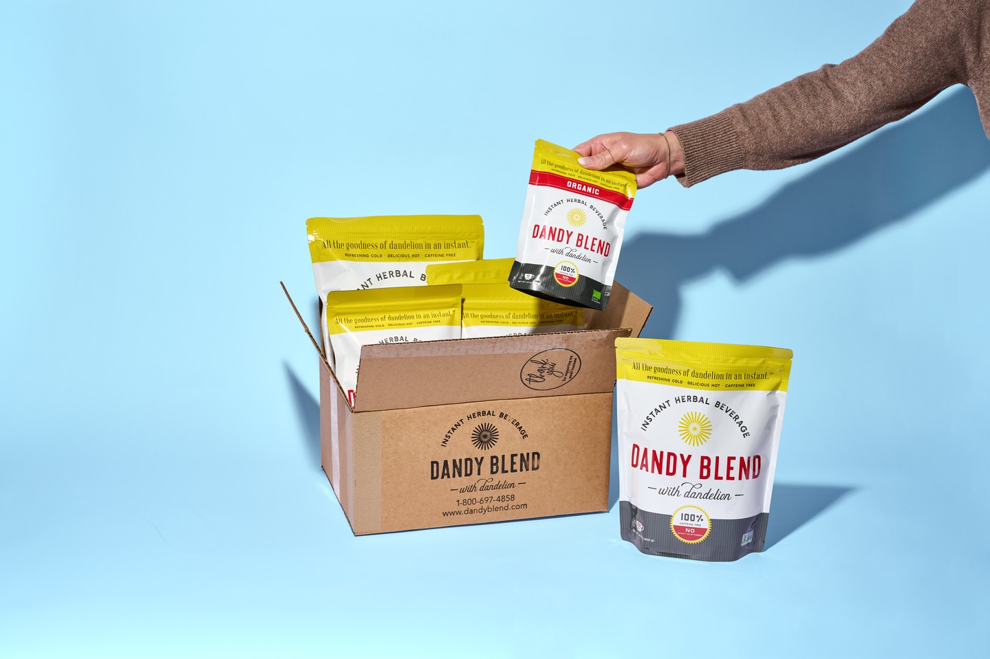 Dandy Blend Facebook ad: Your favorite coffee alternative just got even easier…