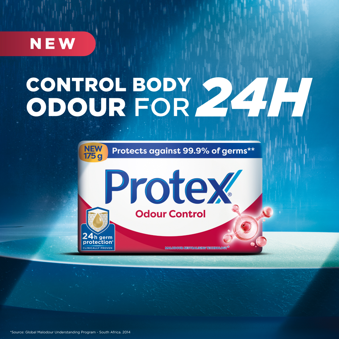 Protex South Africa Facebook ad: Protex Odour Control Anti-Germ Bar Soap 175g