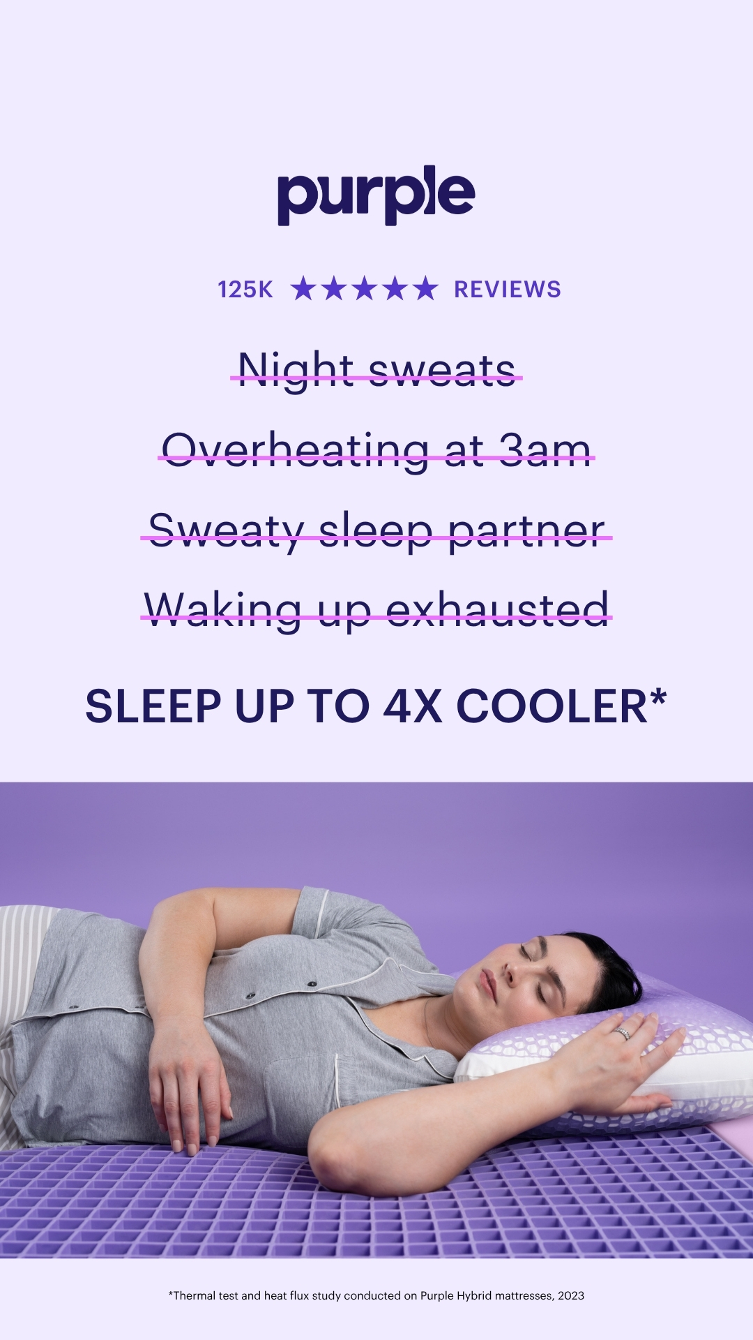 Purple Facebook ad