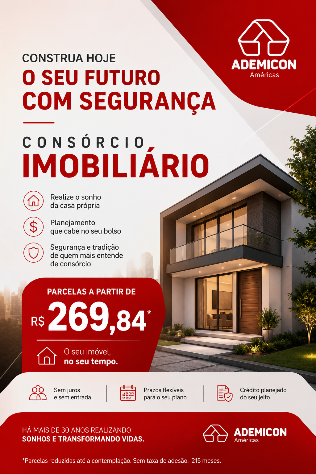 André Susyn - Ademicon Facebook ad: Pare de adiar o sonho da casa própria.