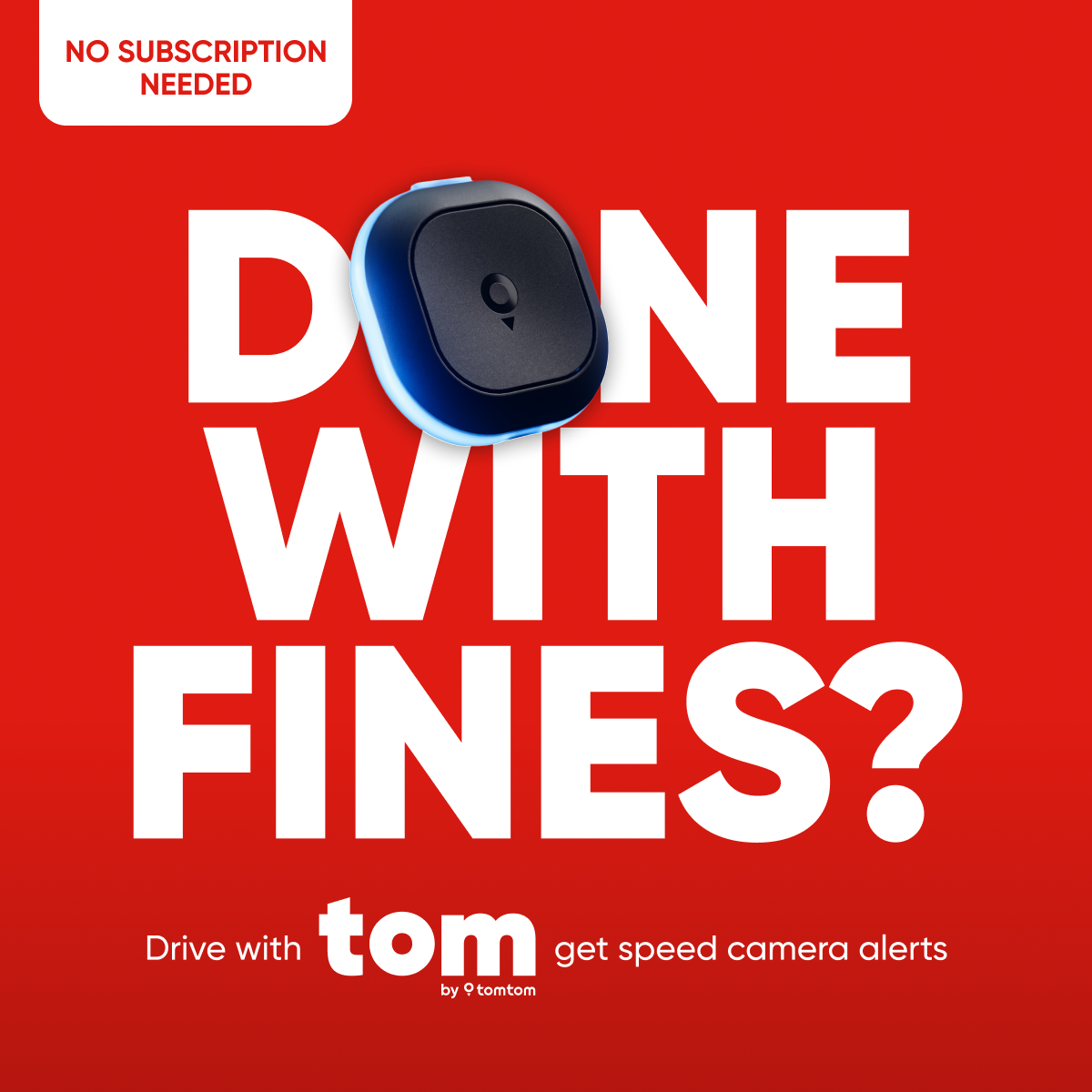 TomTomDrivers Facebook ad: Tom by TomTom Alerts You