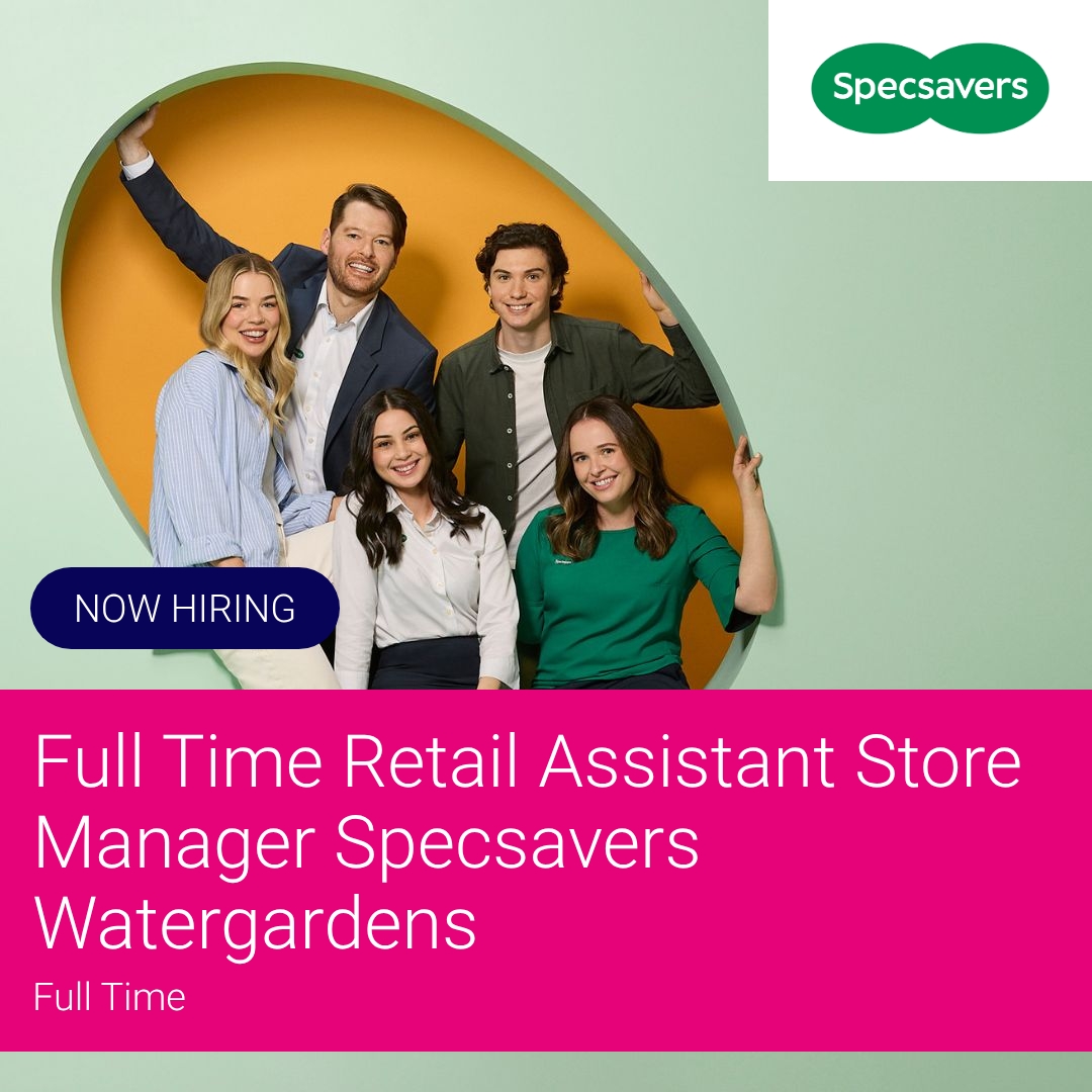 SEEK Facebook ad: Full Time Retail Assistant Store Manager Specsavers…