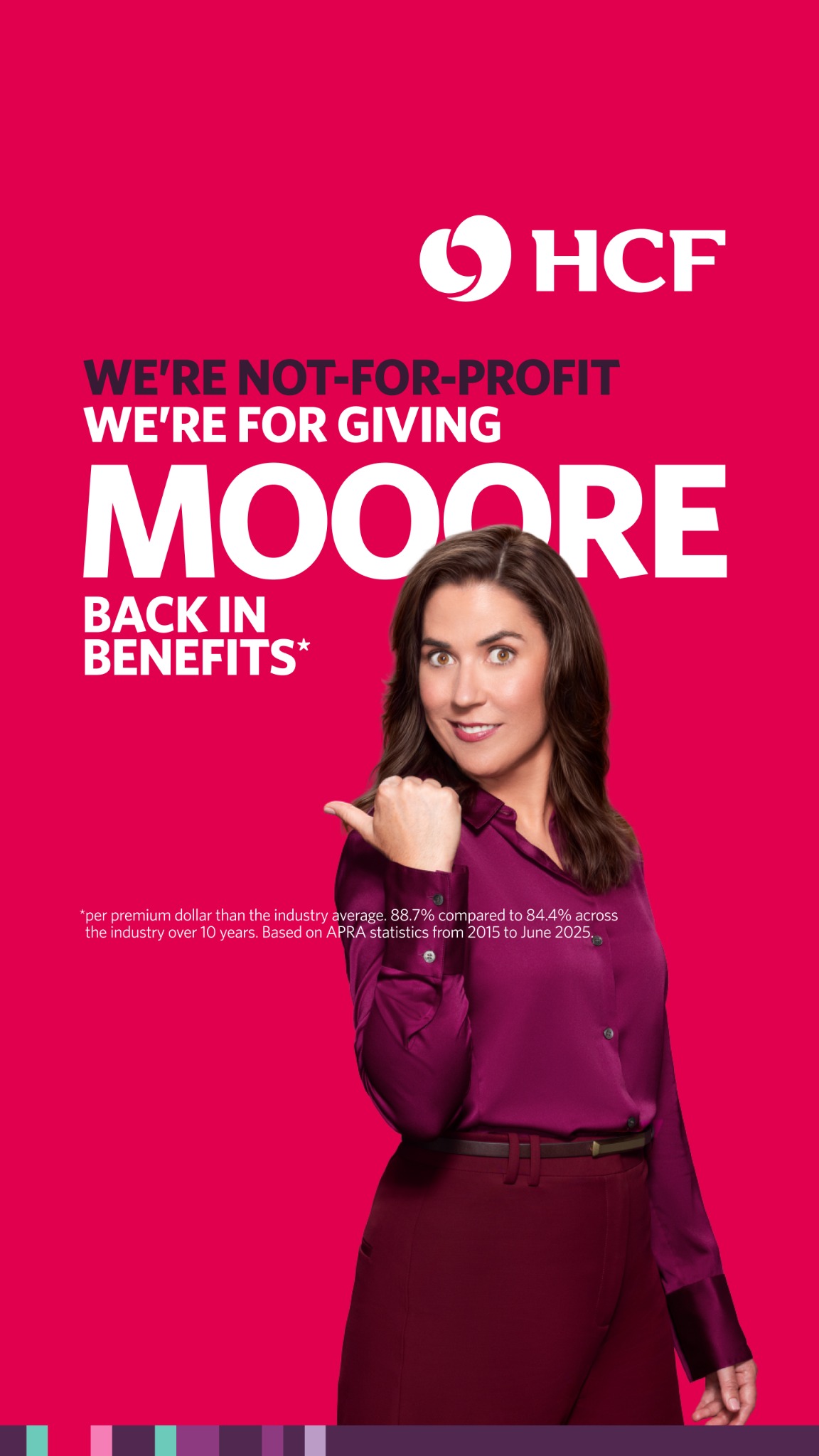 HCF Health Insurance Australia Facebook ad
