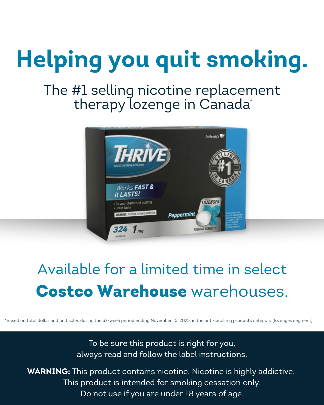 Thrive Nicotine Replacement Therapy Facebook ad from Jul 7, 2026