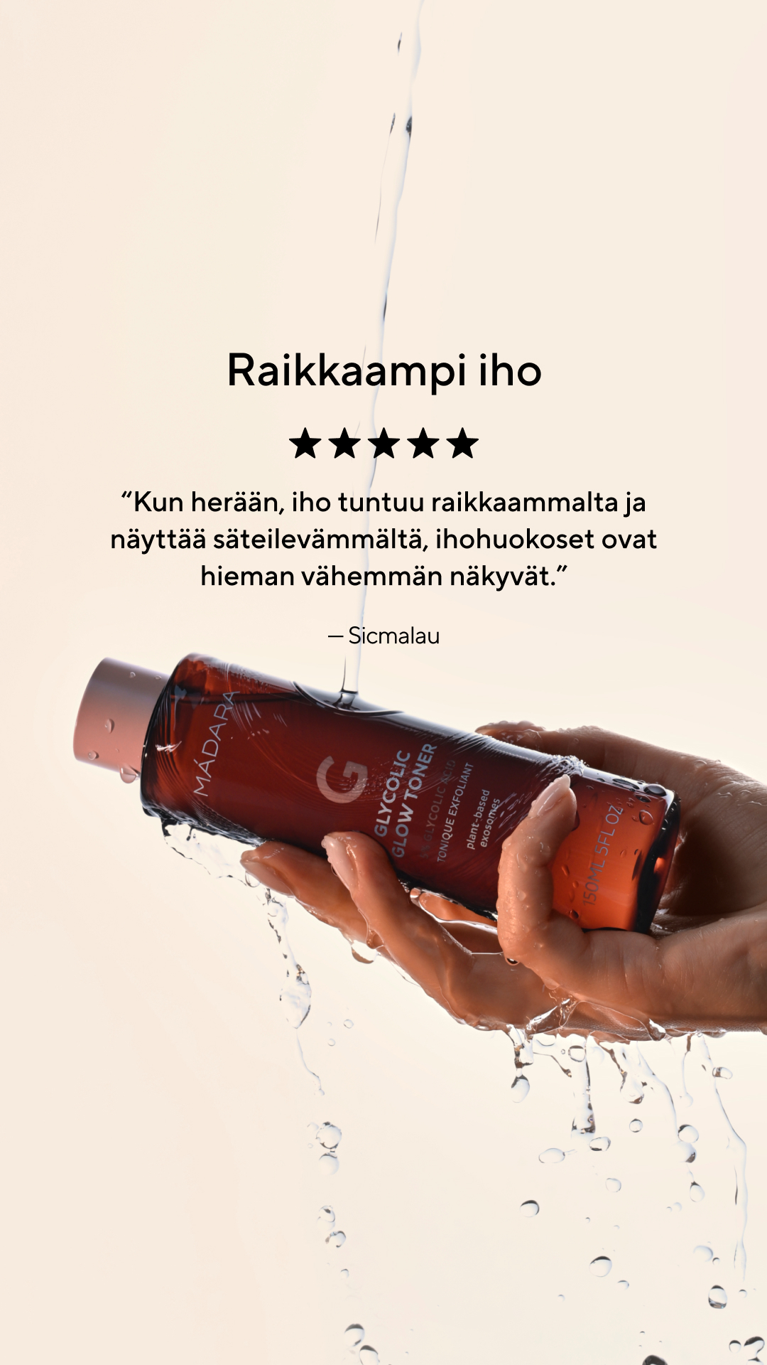 Mádara Organic Skincare Facebook ad