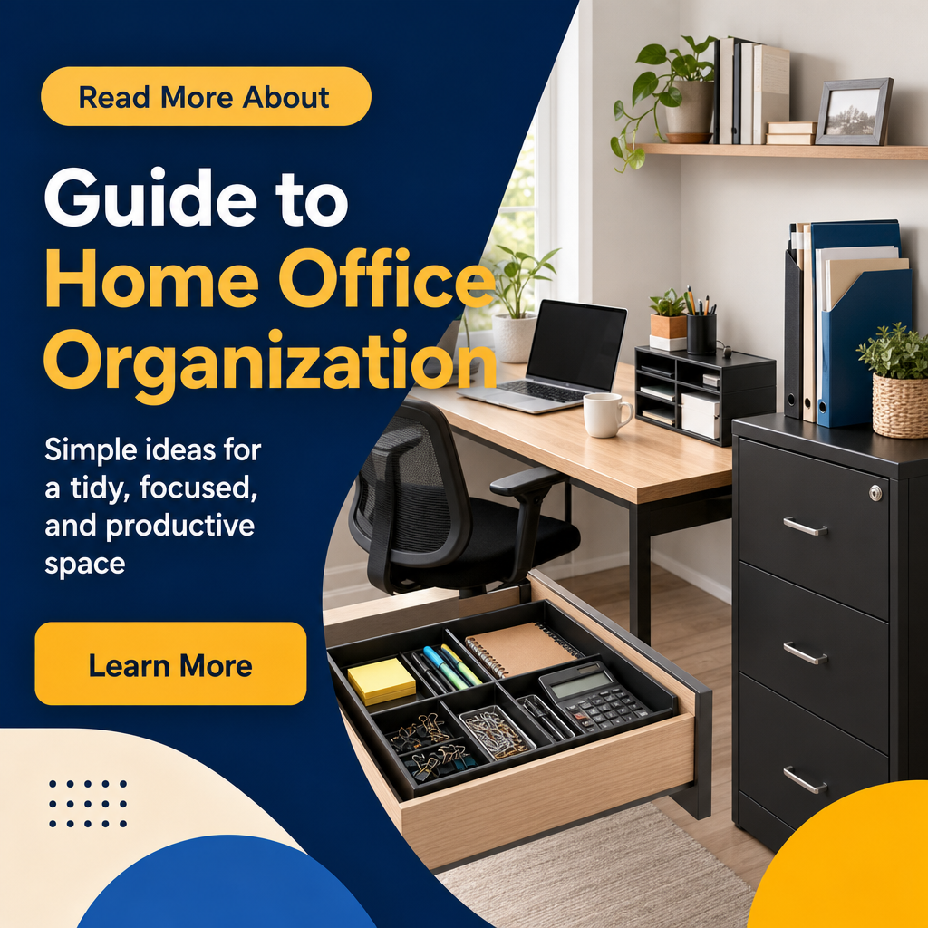 Omstudy Facebook ad: Home Office Organization