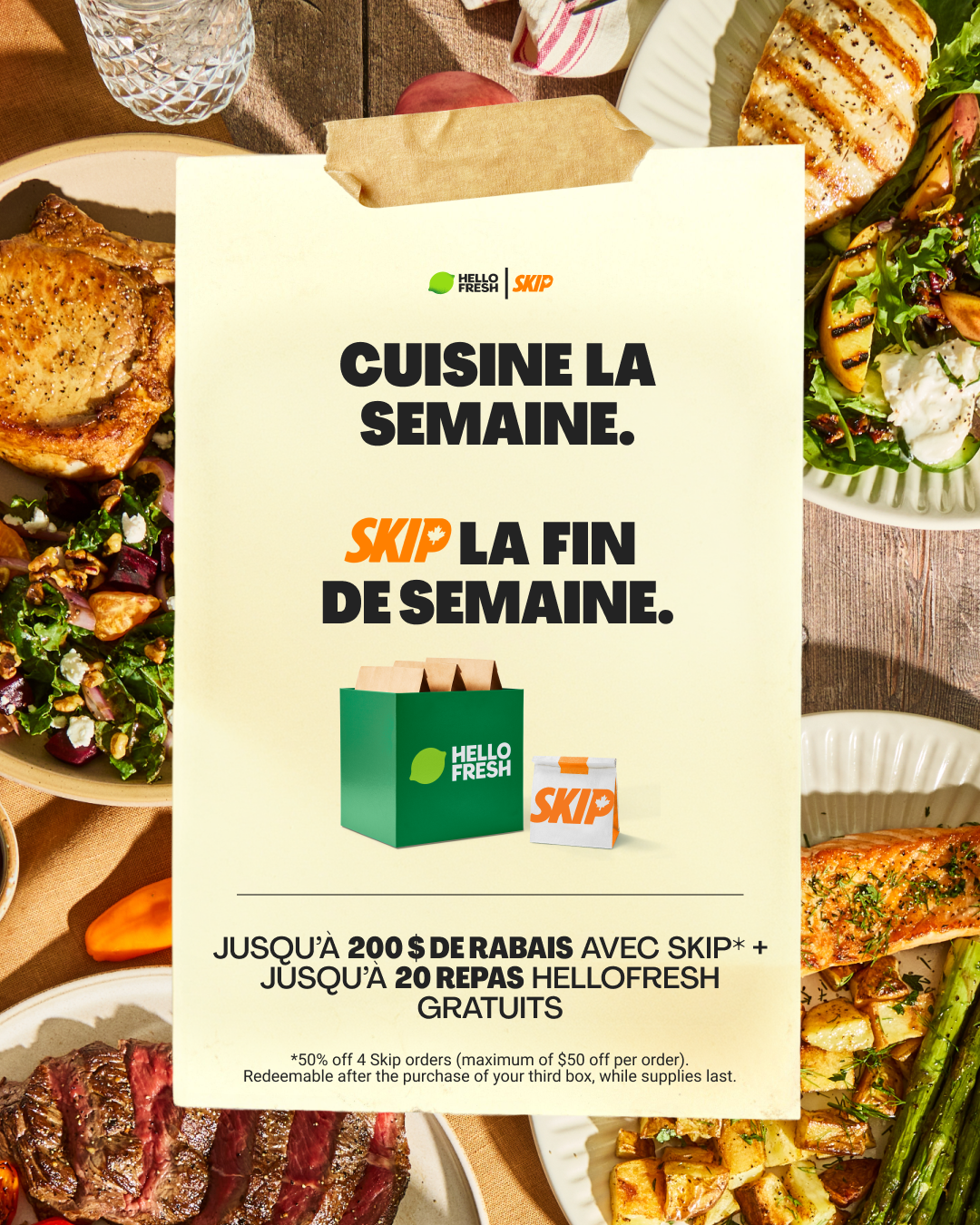 HelloFresh Facebook ad