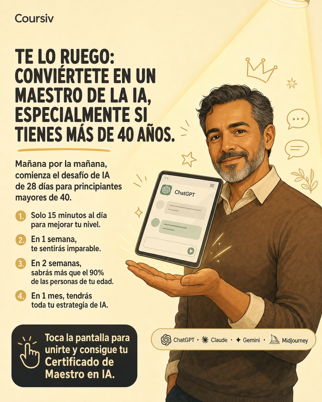 Miguel el Mentor de IA Facebook ad: ¡Empezar ahora!