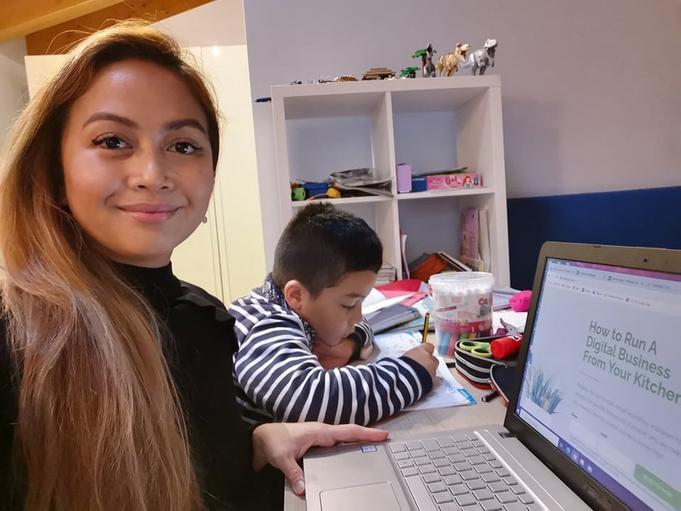 Julie Fugoso Facebook ad: Being a single mother is not easy but…