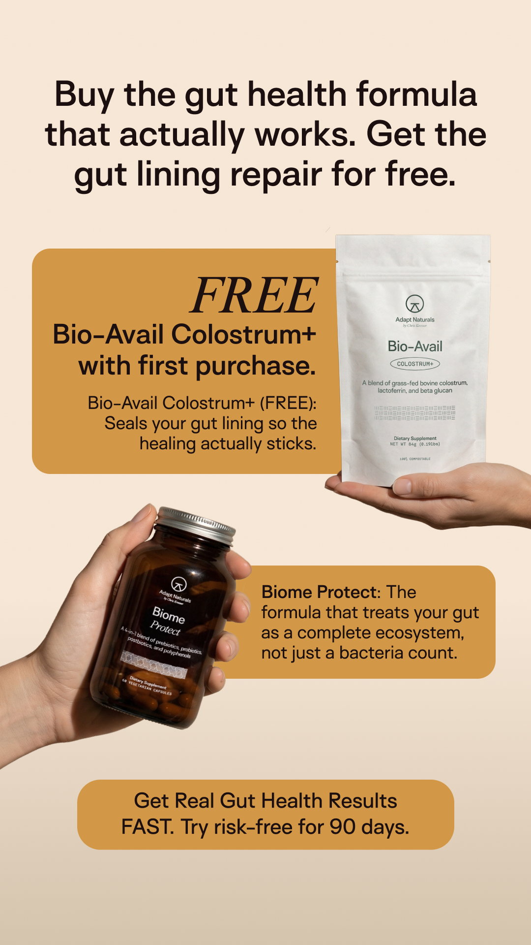 Adapt Naturals Facebook ad