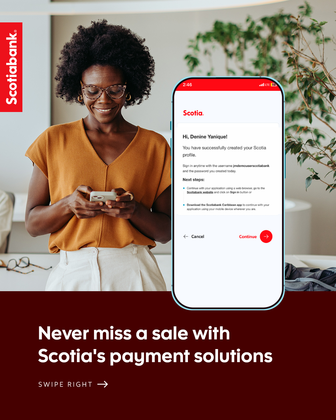 Scotiabank Turks and Caicos Islands Facebook ad: Need a secure platform to accept payments on…