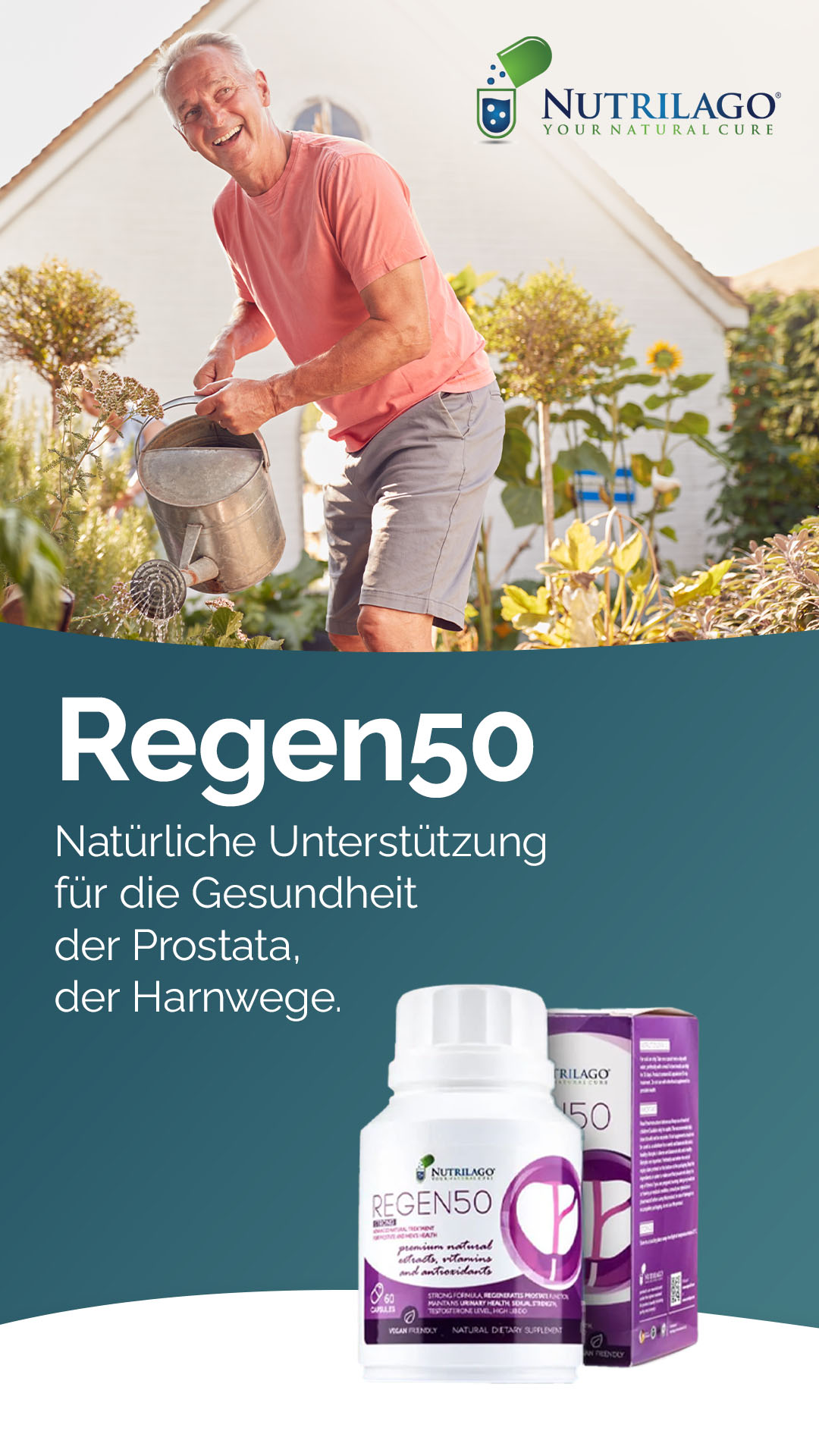 Nutrilago Deutschland Facebook ad: Gratis Versand ab 70 €