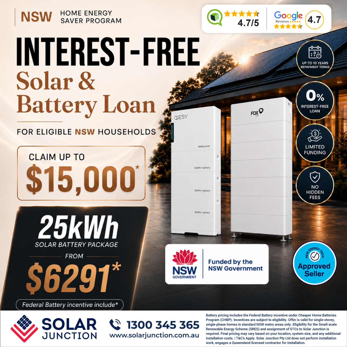 Solar Junction Facebook ad