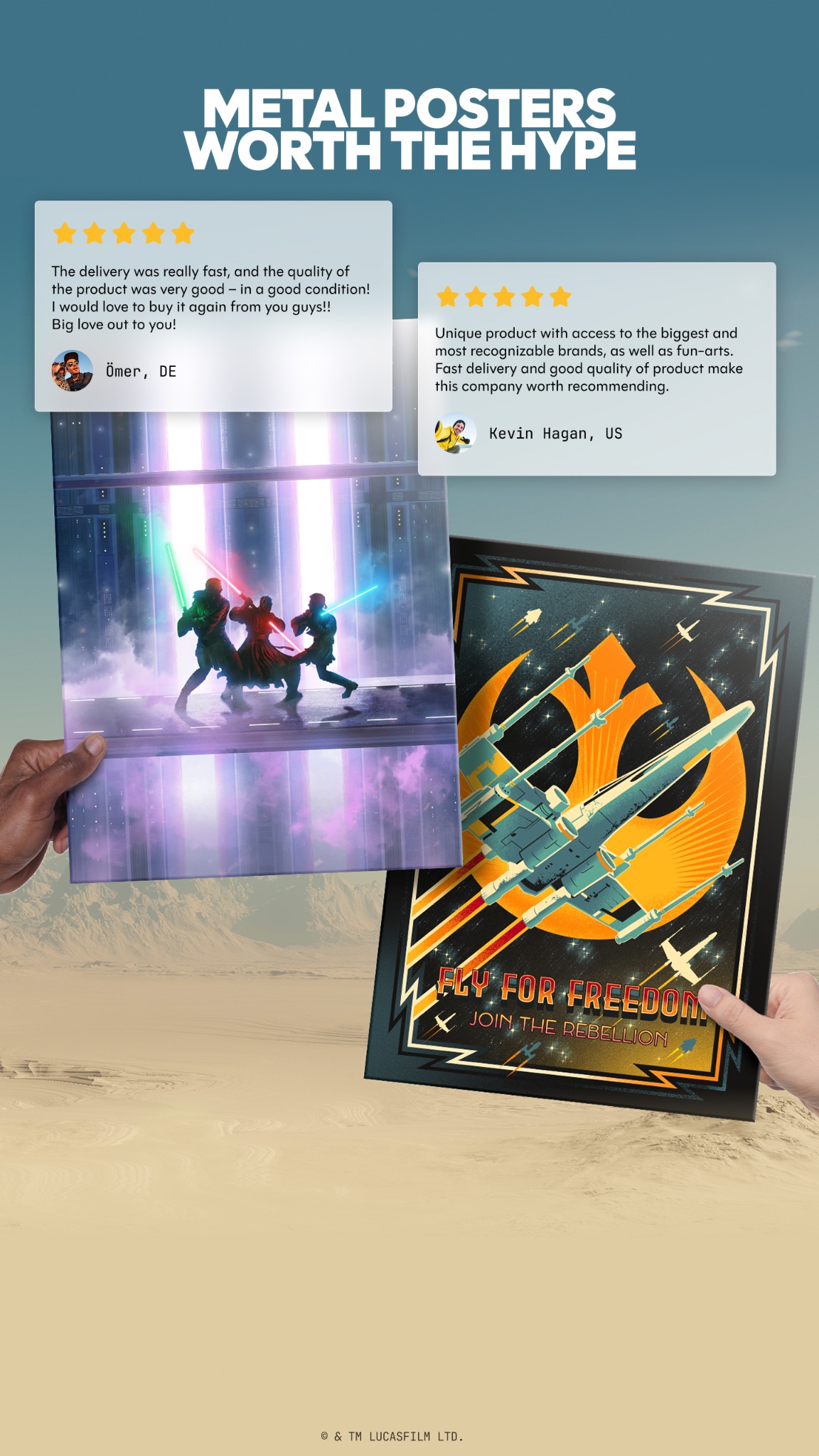 Displate Facebook ad