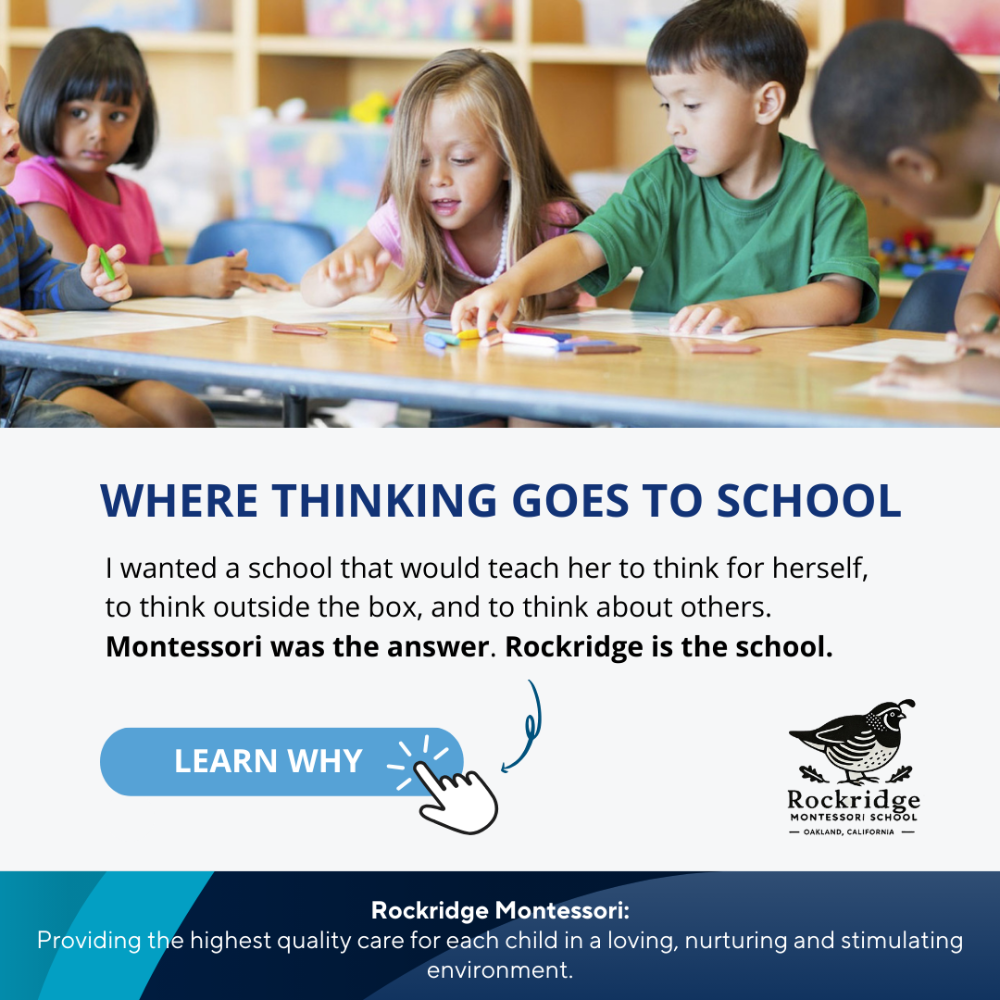 Rockridge Montessori School Facebook ad from Feb 26, 2026