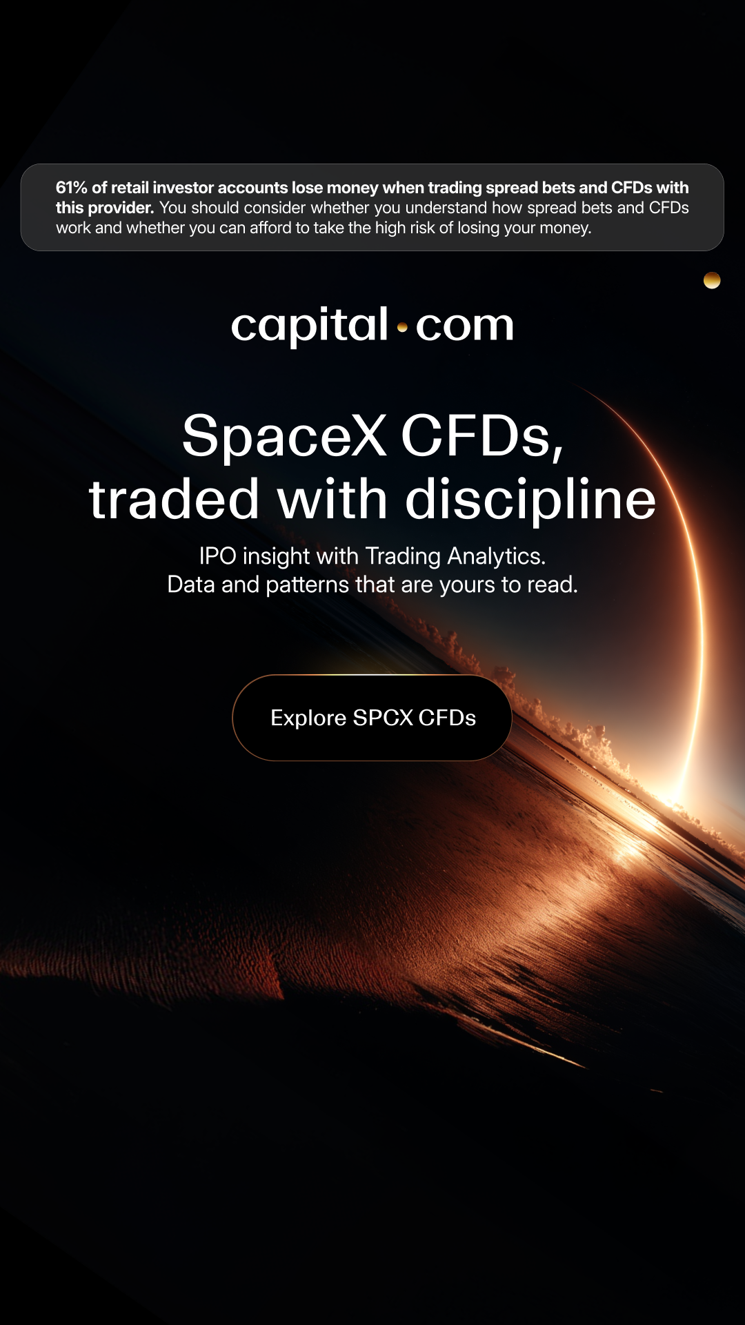 Capital.com International Facebook ad