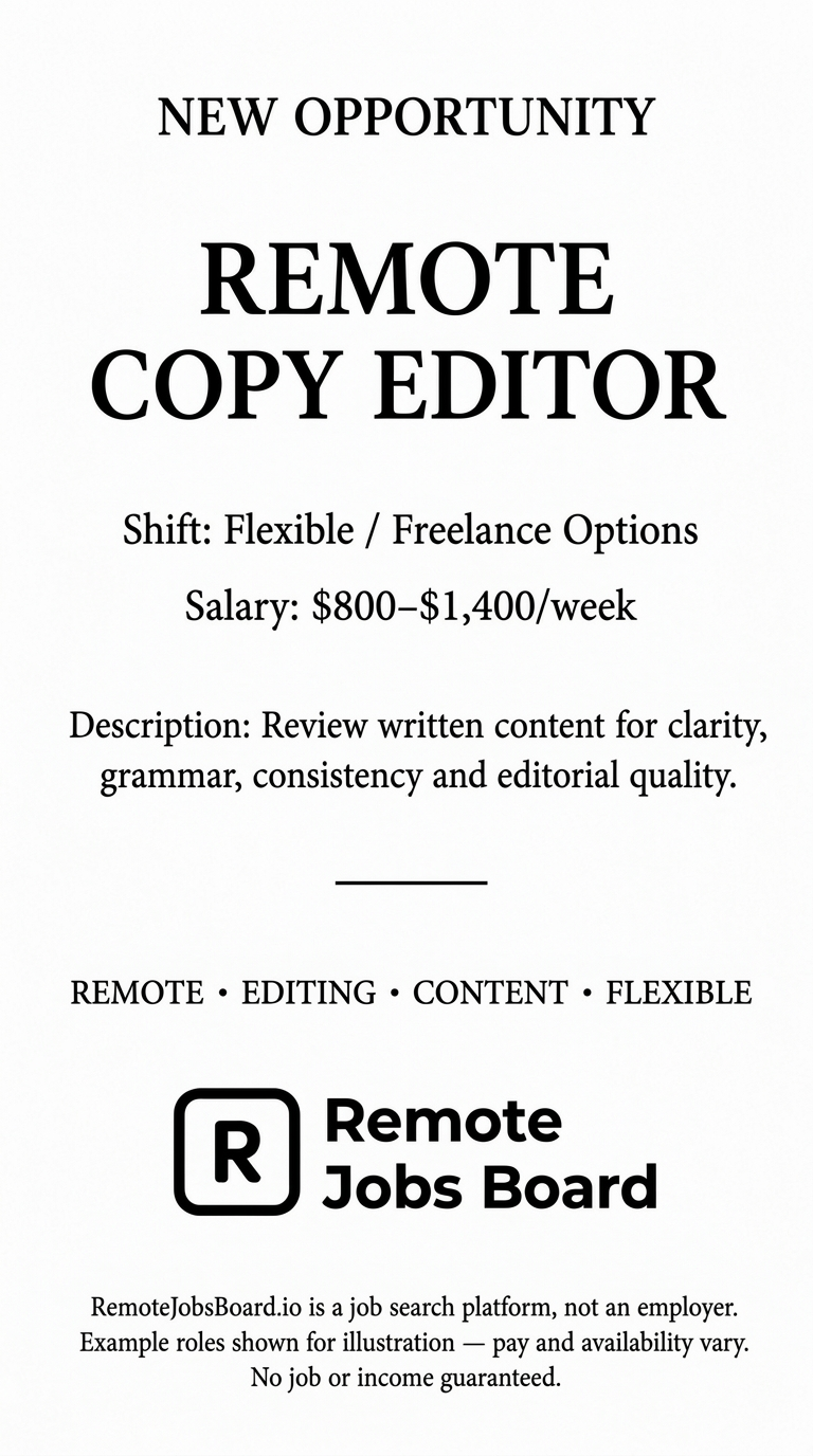 Remote Jobs Board - Work From Anywhere Facebook ad