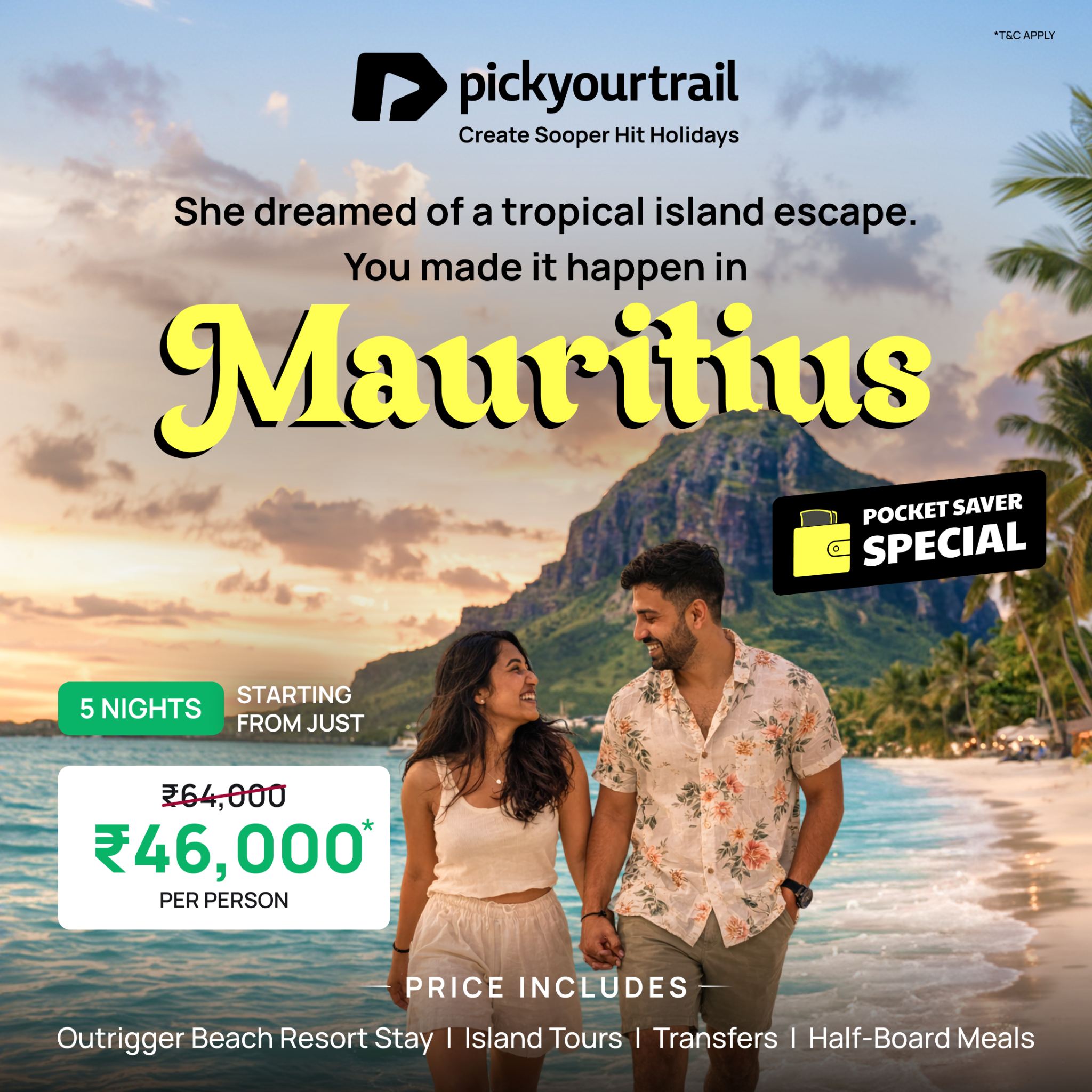 Pickyourtrail Facebook ad: Every Sooper Hit love story deserves its perfect…