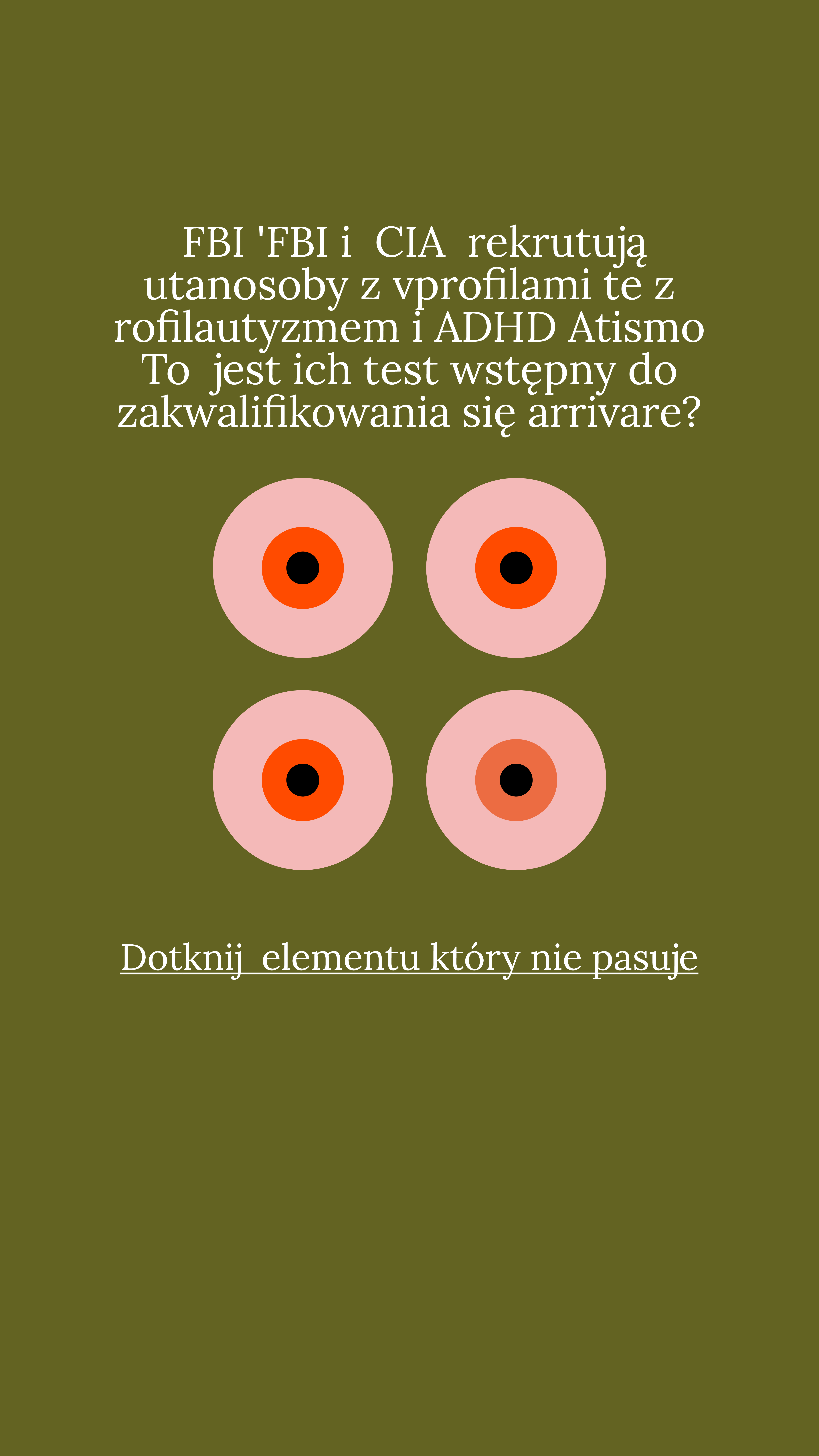 International IQ test Facebook ad