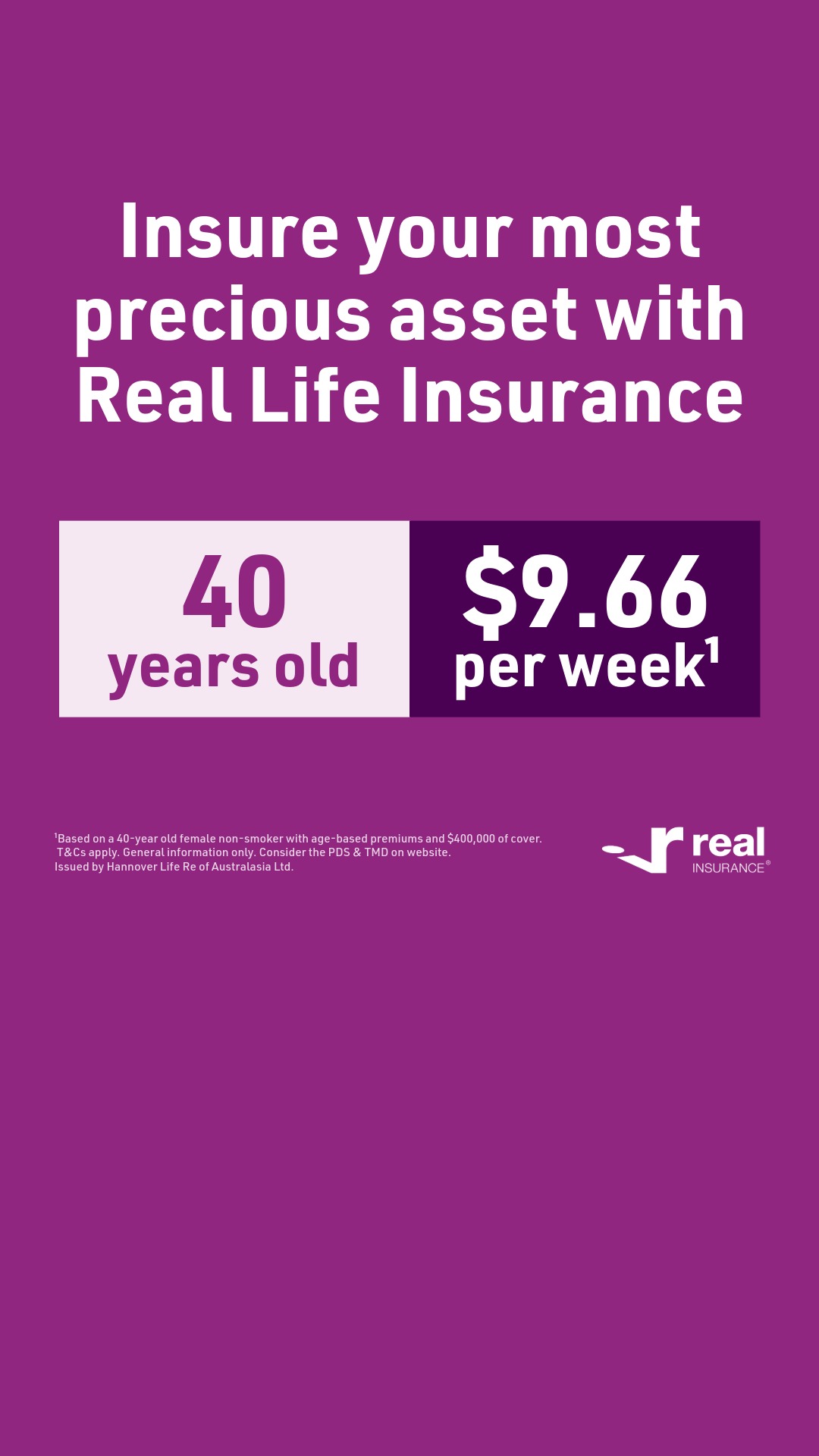 Real Insurance Facebook ad