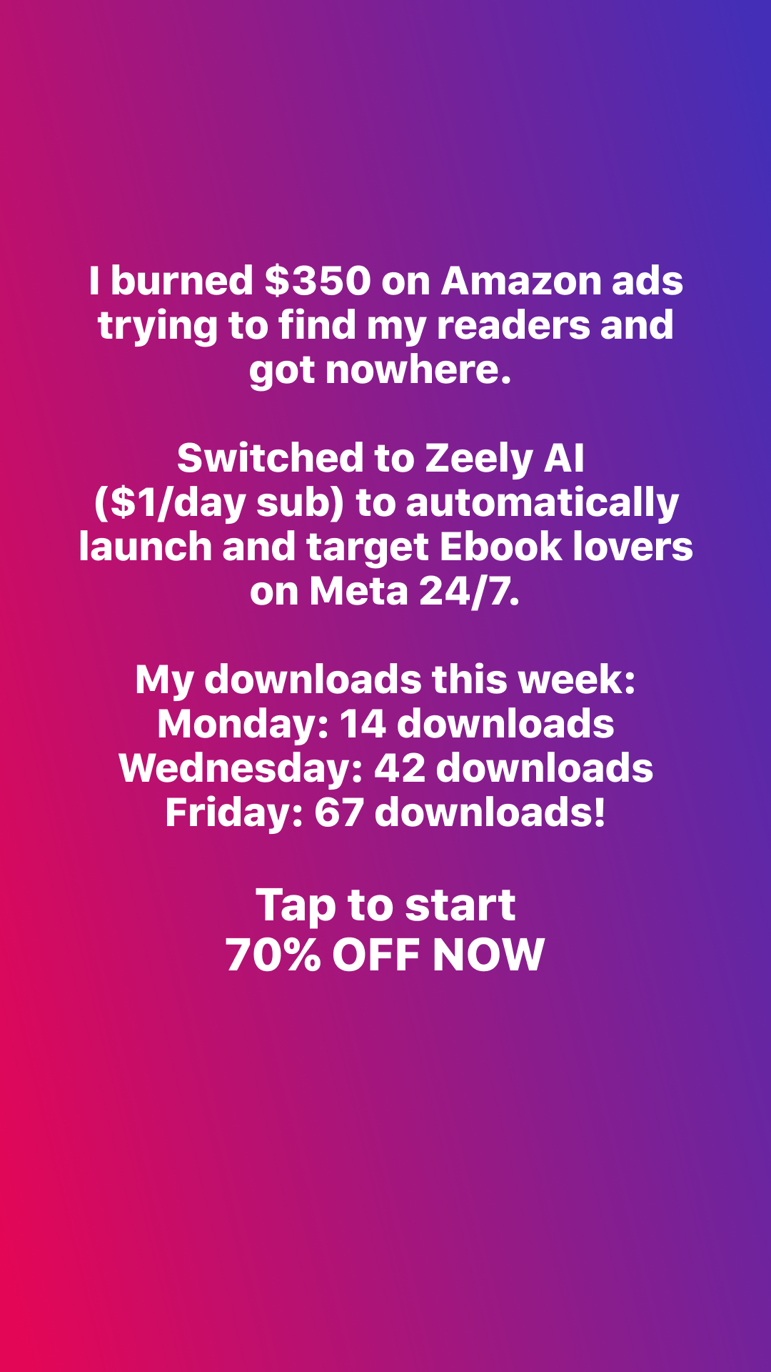 Zeely Facebook ad