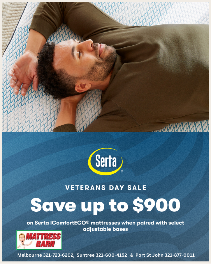 Mattress Barn Facebook ad: Veterans Day Sale!