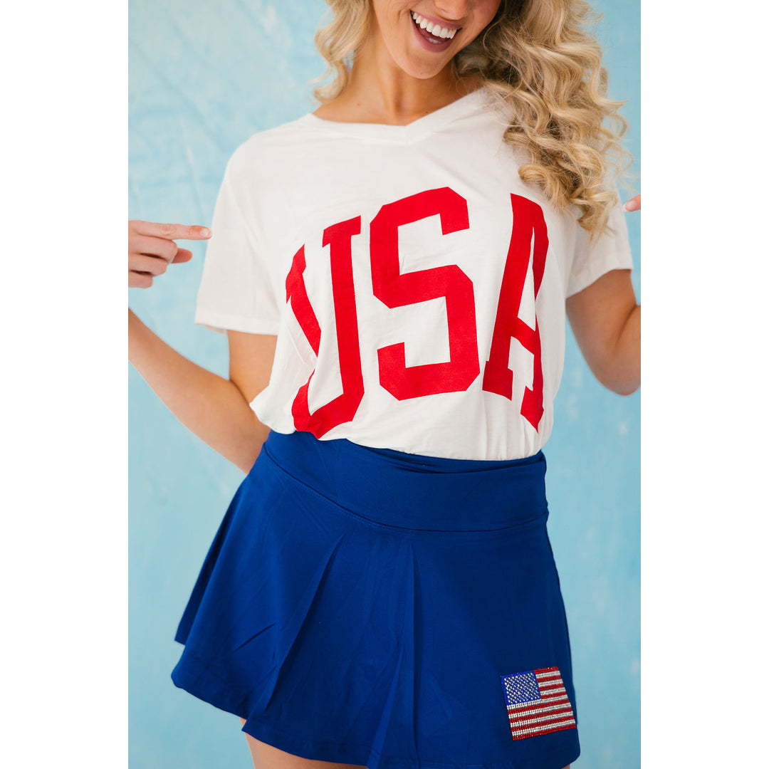 Judith March Facebook ad: Stars, stripes, and statement pieces!
