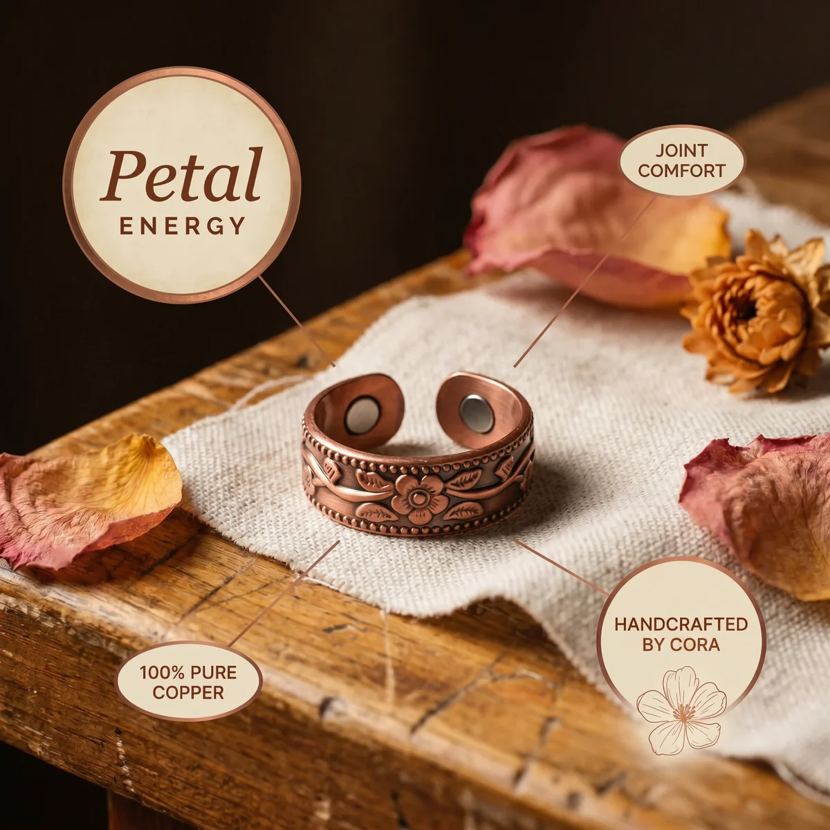 Cora's Copper Jewelry Facebook ad