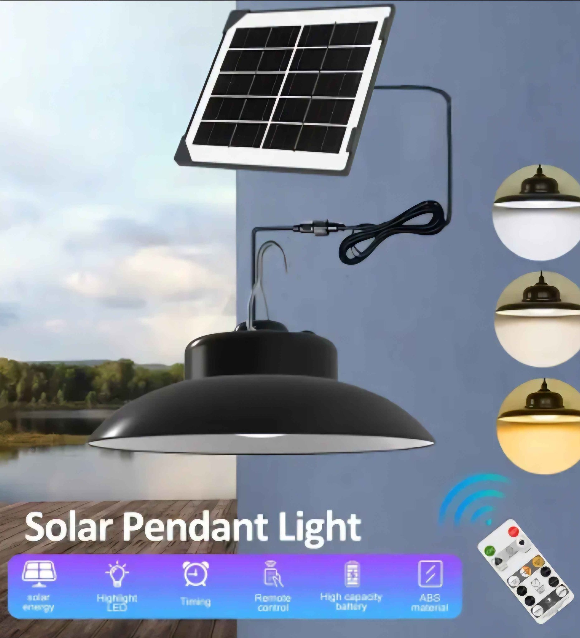 Elinell Cervera Facebook ad: Lámparas Solares Colgantes para Exterior e Interior con…