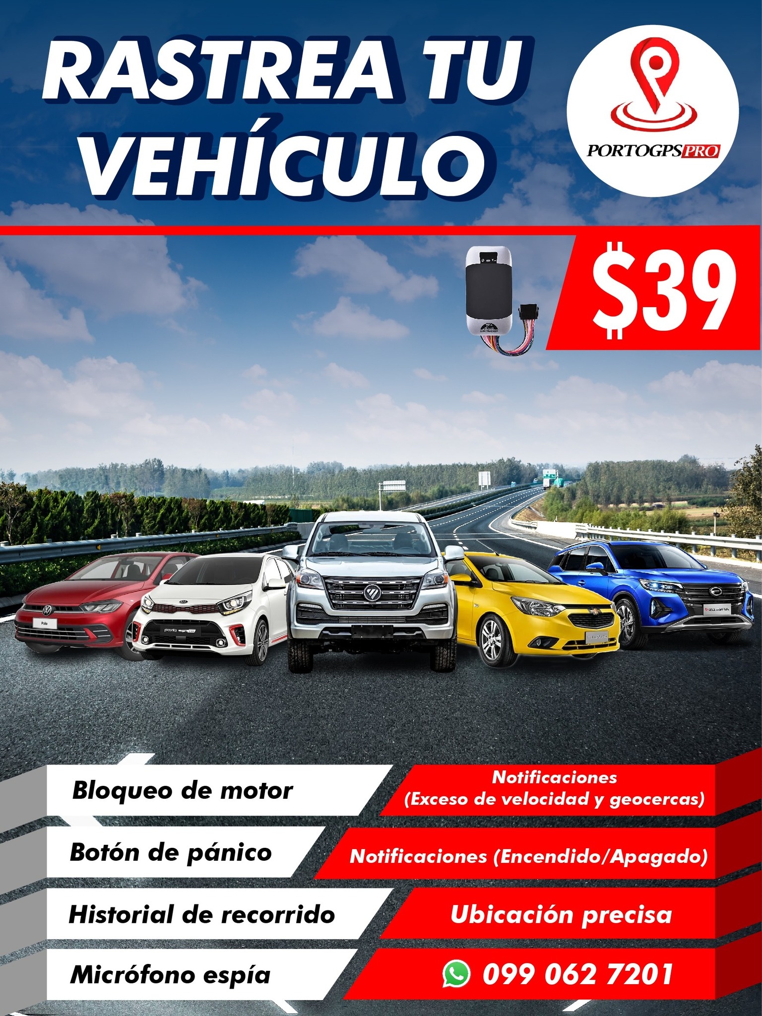 Portogps Facebook ad: gps sin pagos mensuales y con todos los…
