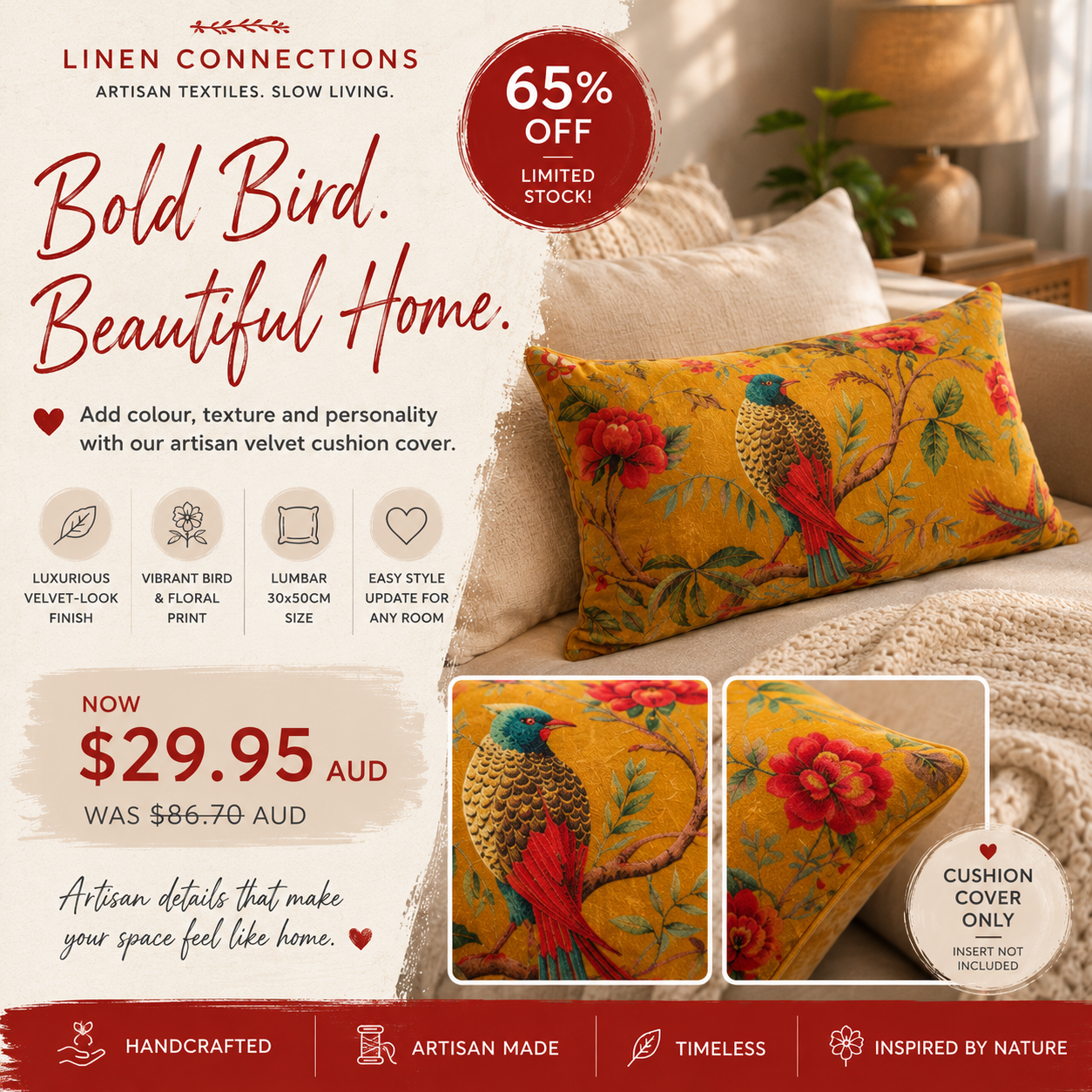 Linen Connections Facebook ad