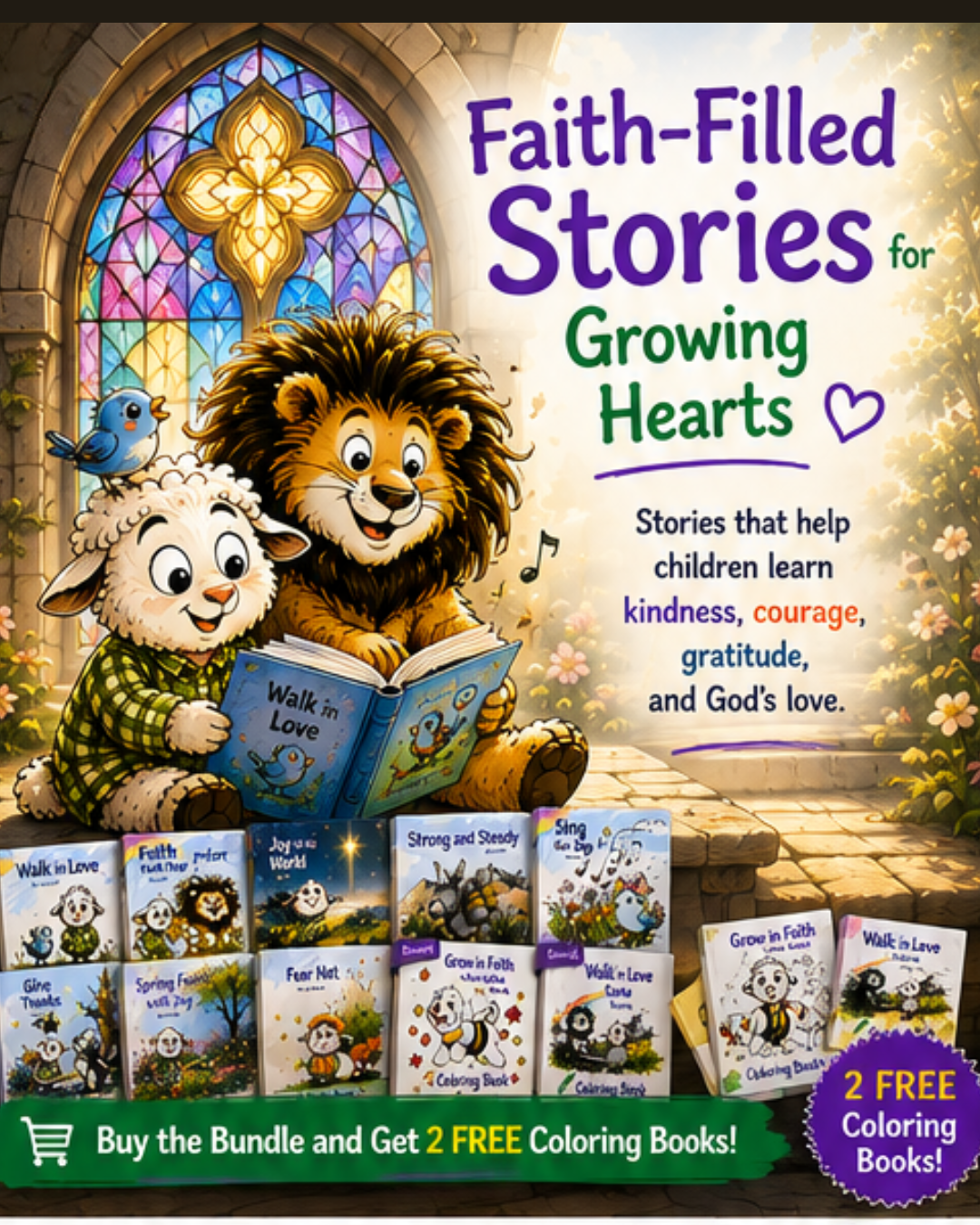 Wholesome Children's Book Series Facebook ad: A Little Child Shall Lead Them.