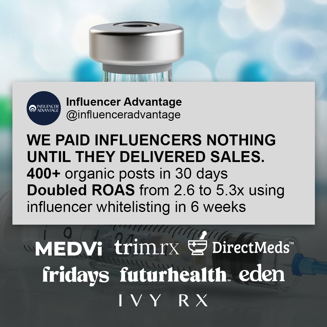 Influencer Advantage Facebook ad